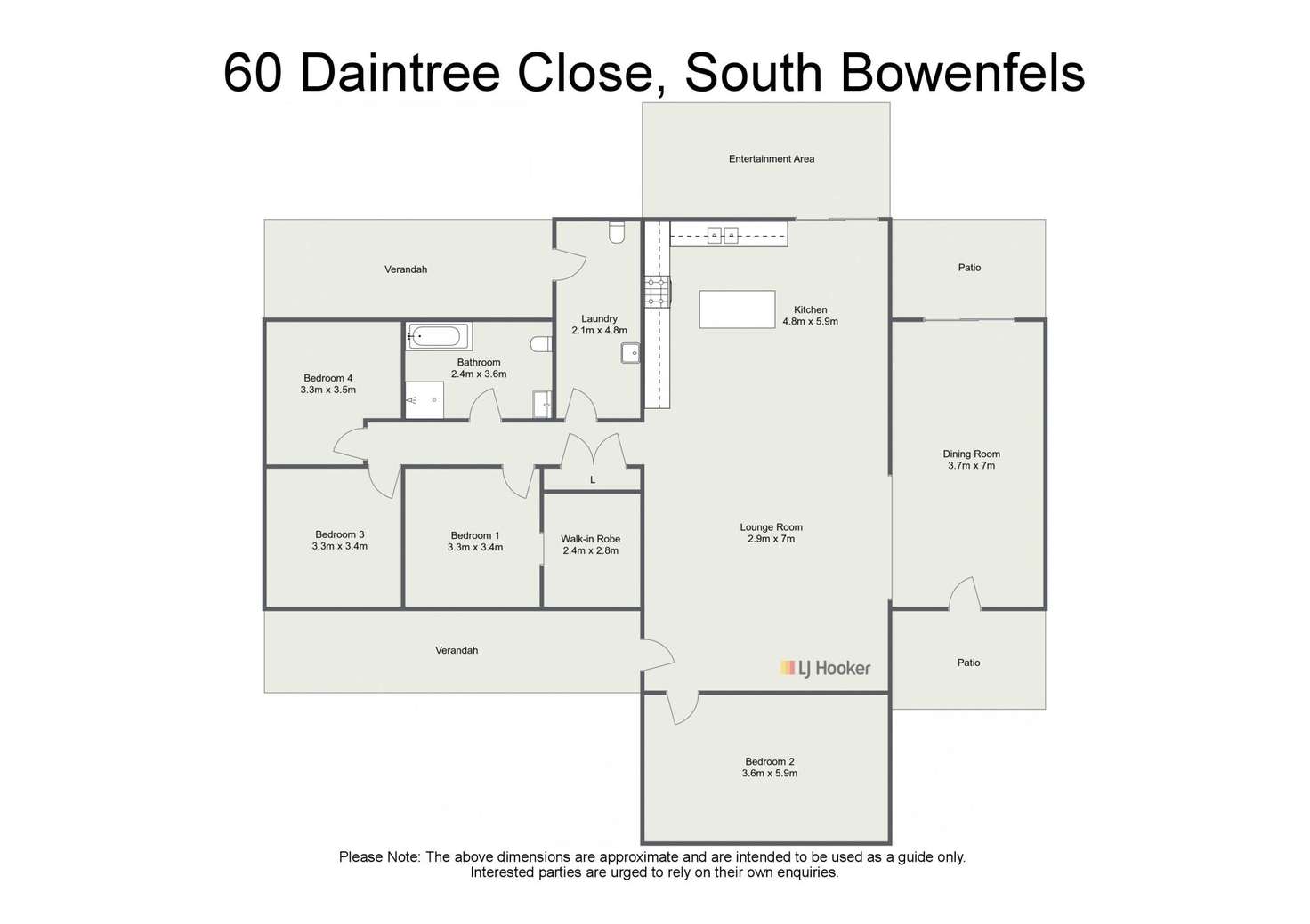 Floorplan of Homely ruralOther listing, 60 Daintree Close, South Bowenfels NSW 2790