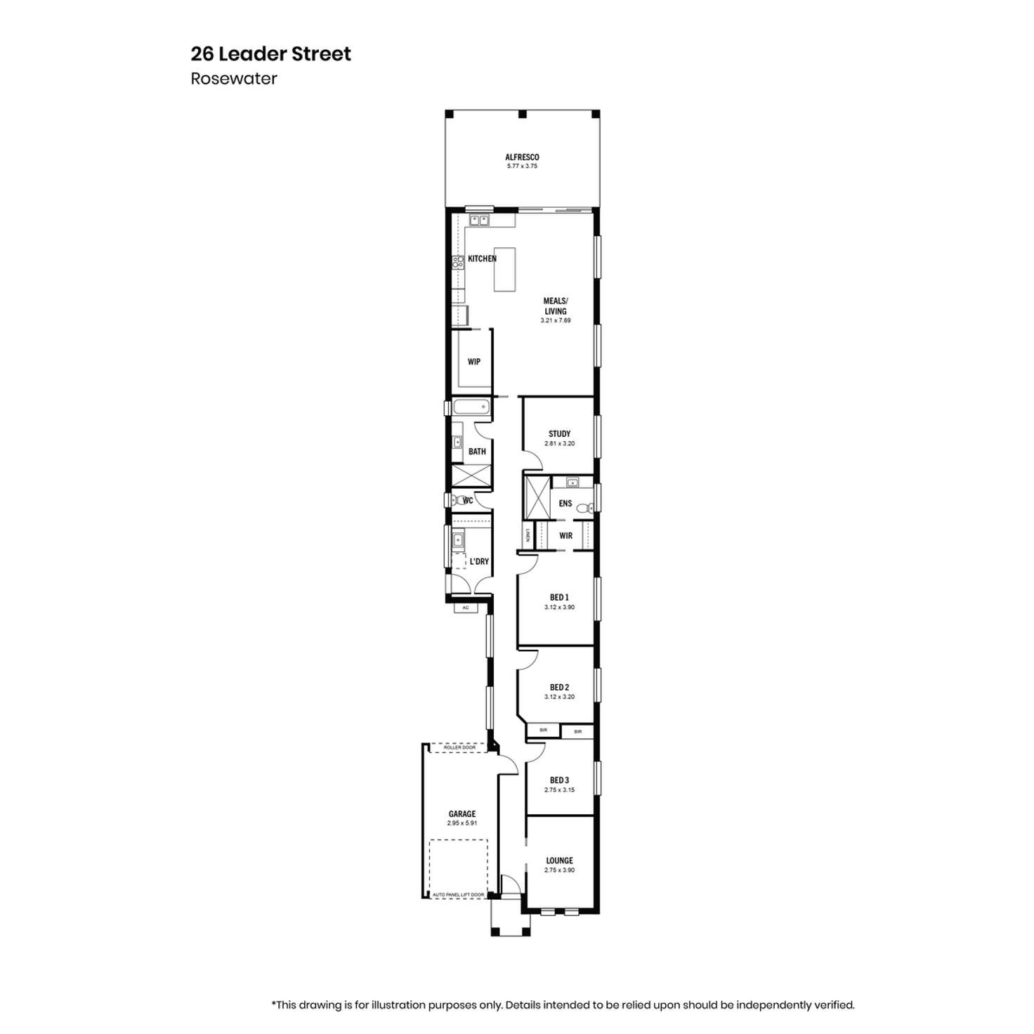 Floorplan of Homely house listing, 26 Leader Street, Rosewater SA 5013