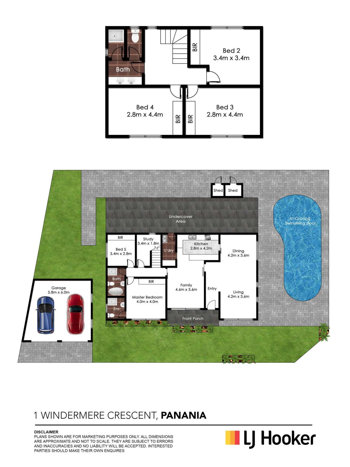 Floorplan of Homely house listing, 1 Windermere Crescent, Panania NSW 2213