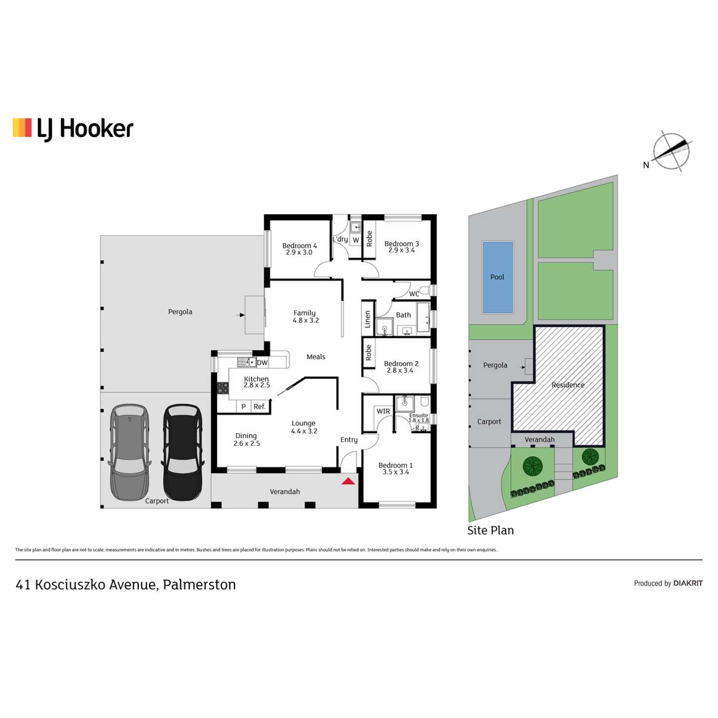 Floorplan of Homely house listing, 41 Kosciuszko Avenue, Palmerston ACT 2913