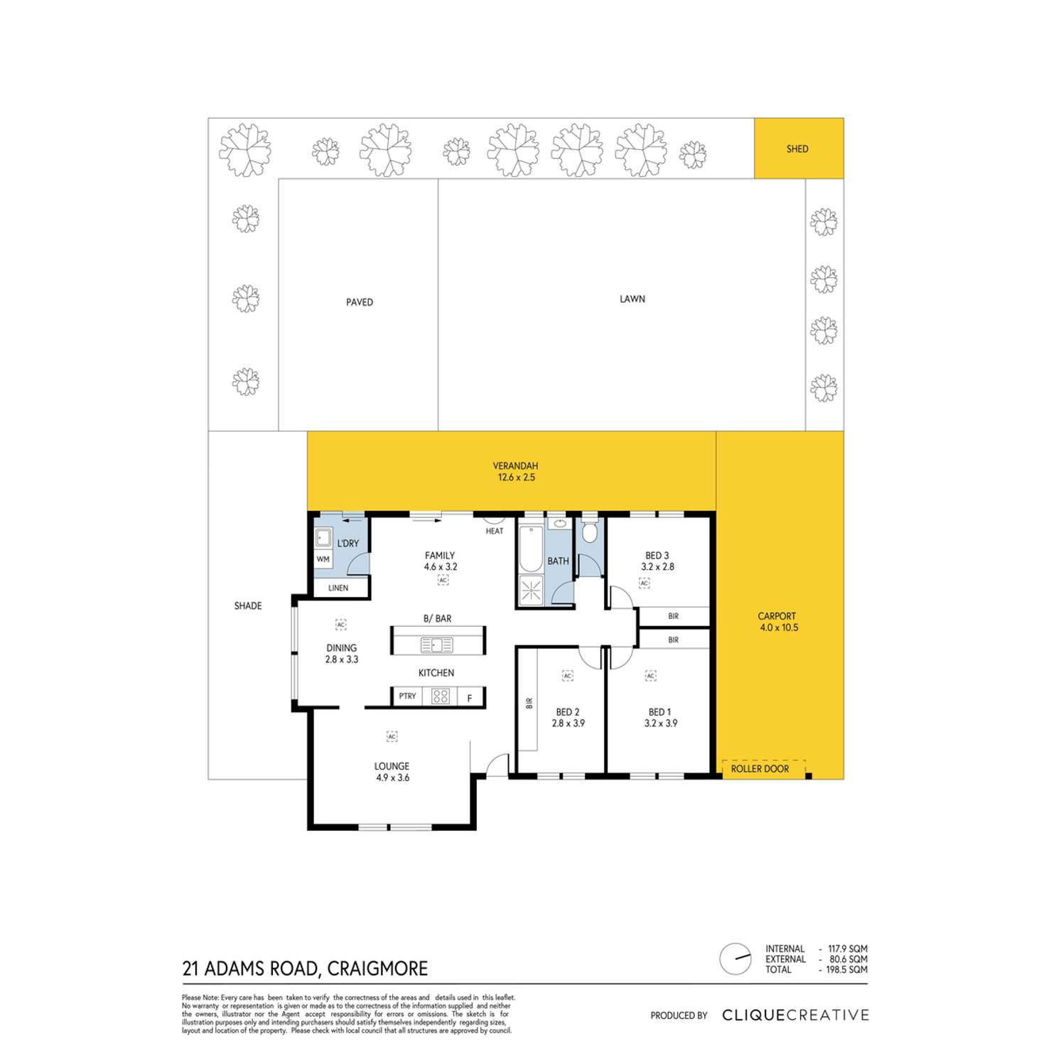 Floorplan of Homely house listing, 21 Adams Road, Craigmore SA 5114