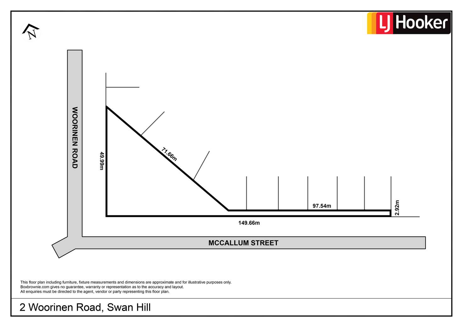 Floorplan of Homely residentialLand listing, 2 Woorinen Road, Swan Hill VIC 3585