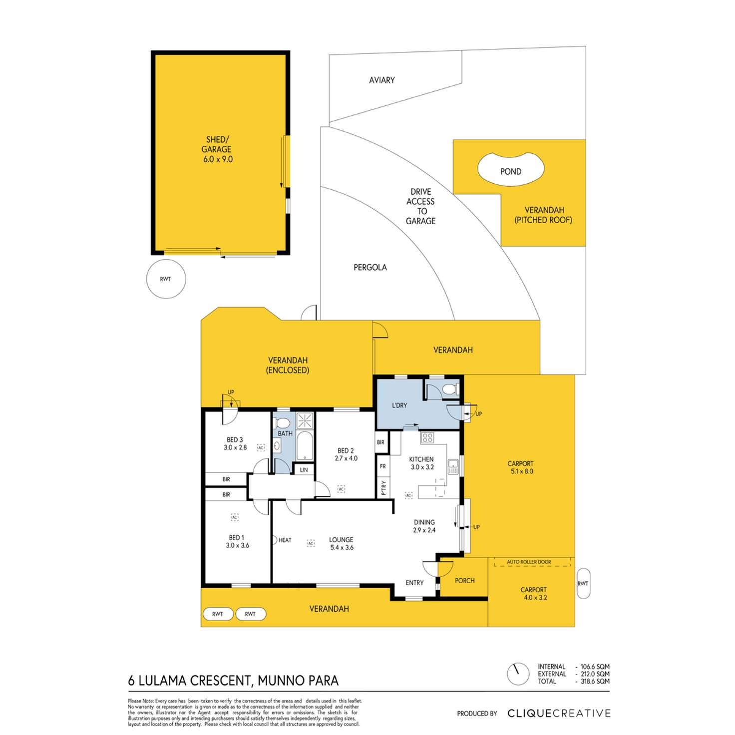 Floorplan of Homely house listing, 6 Lulama Crescent, Munno Para SA 5115