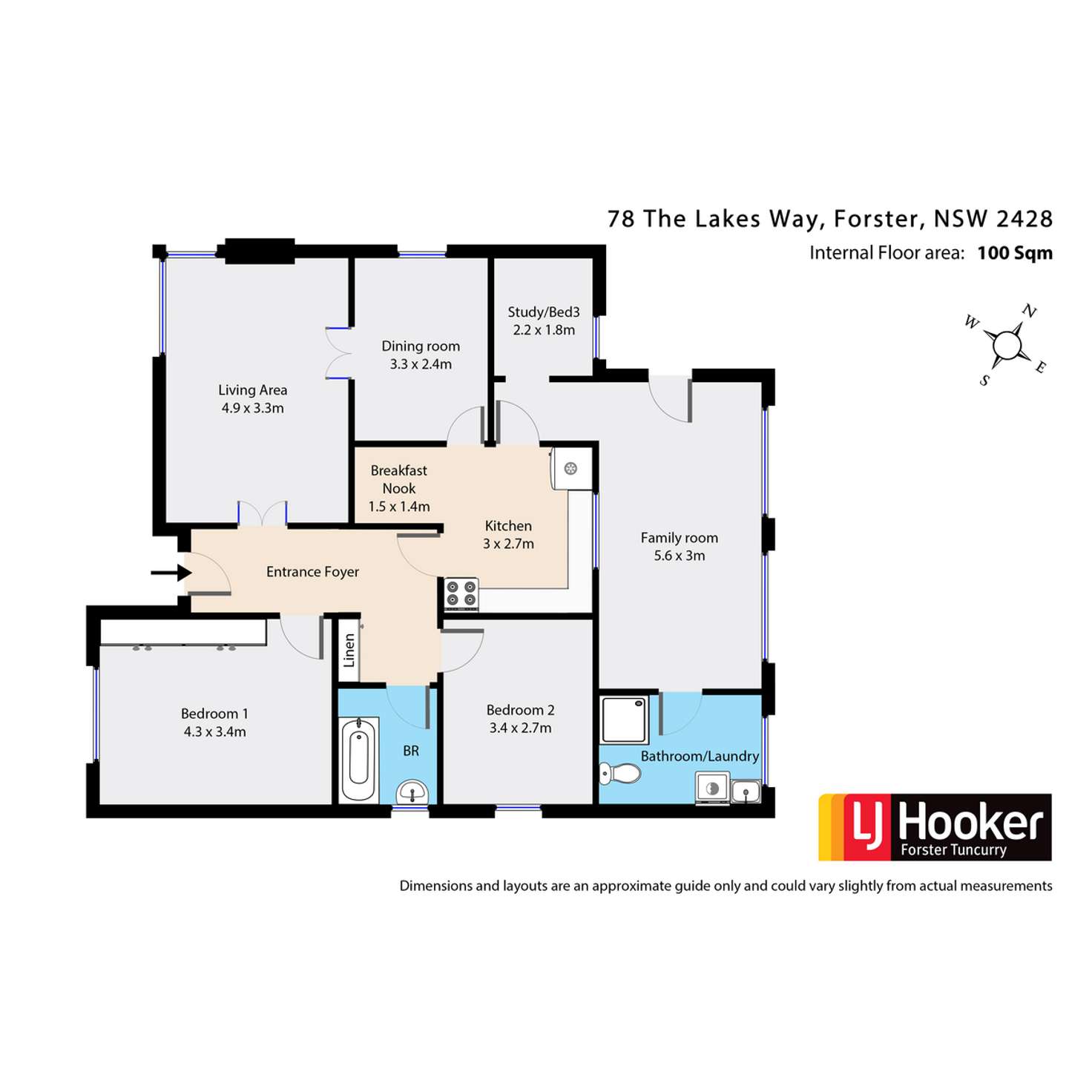 Floorplan of Homely house listing, 78 The Lakes Way, Forster NSW 2428