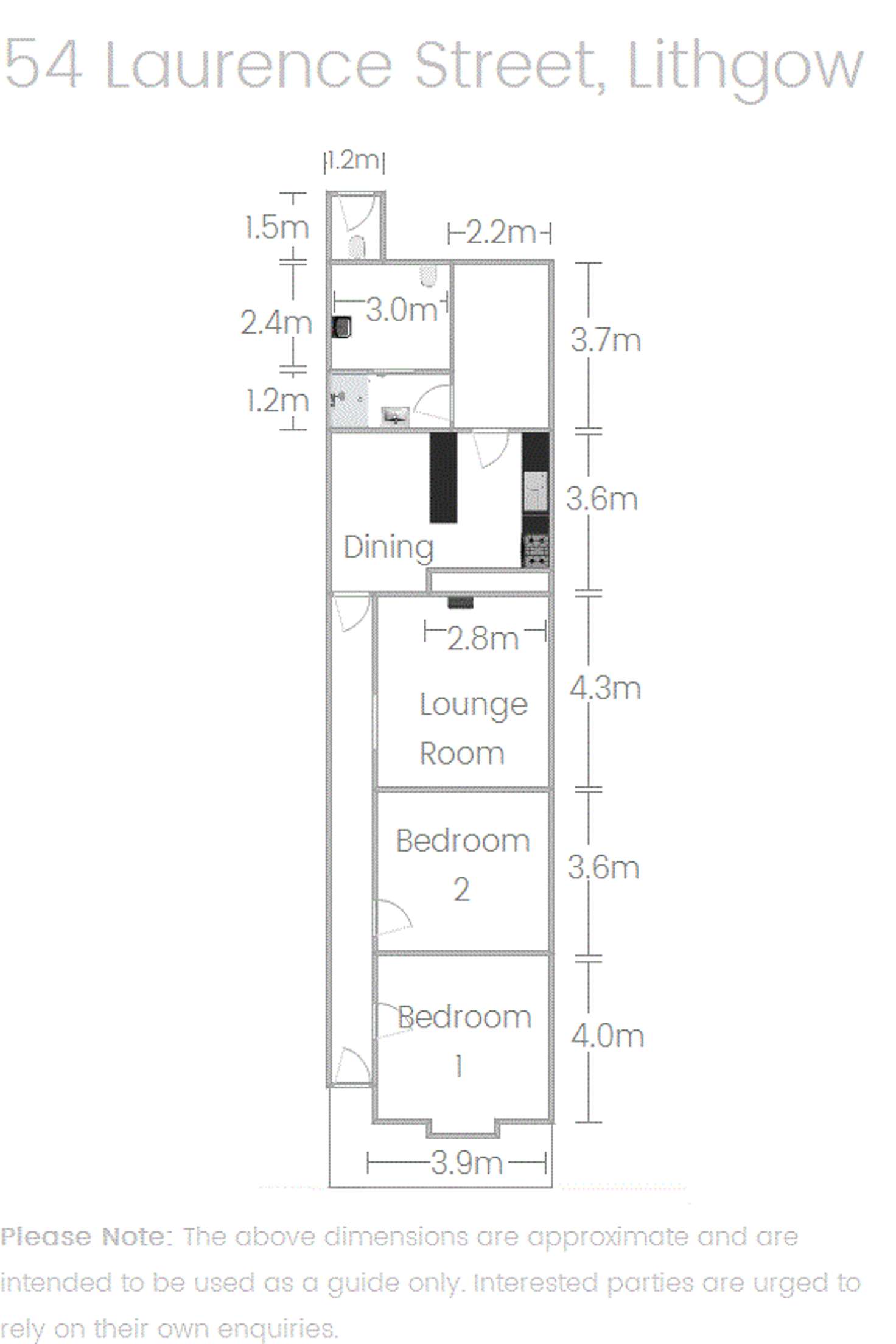 Floorplan of Homely house listing, 54 Laurence Street, Lithgow NSW 2790