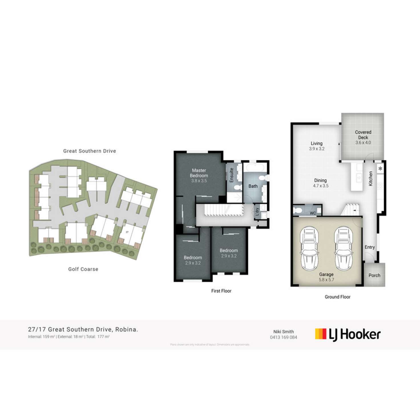 Floorplan of Homely townhouse listing, 27/17 Great Southern Drive, Robina QLD 4226