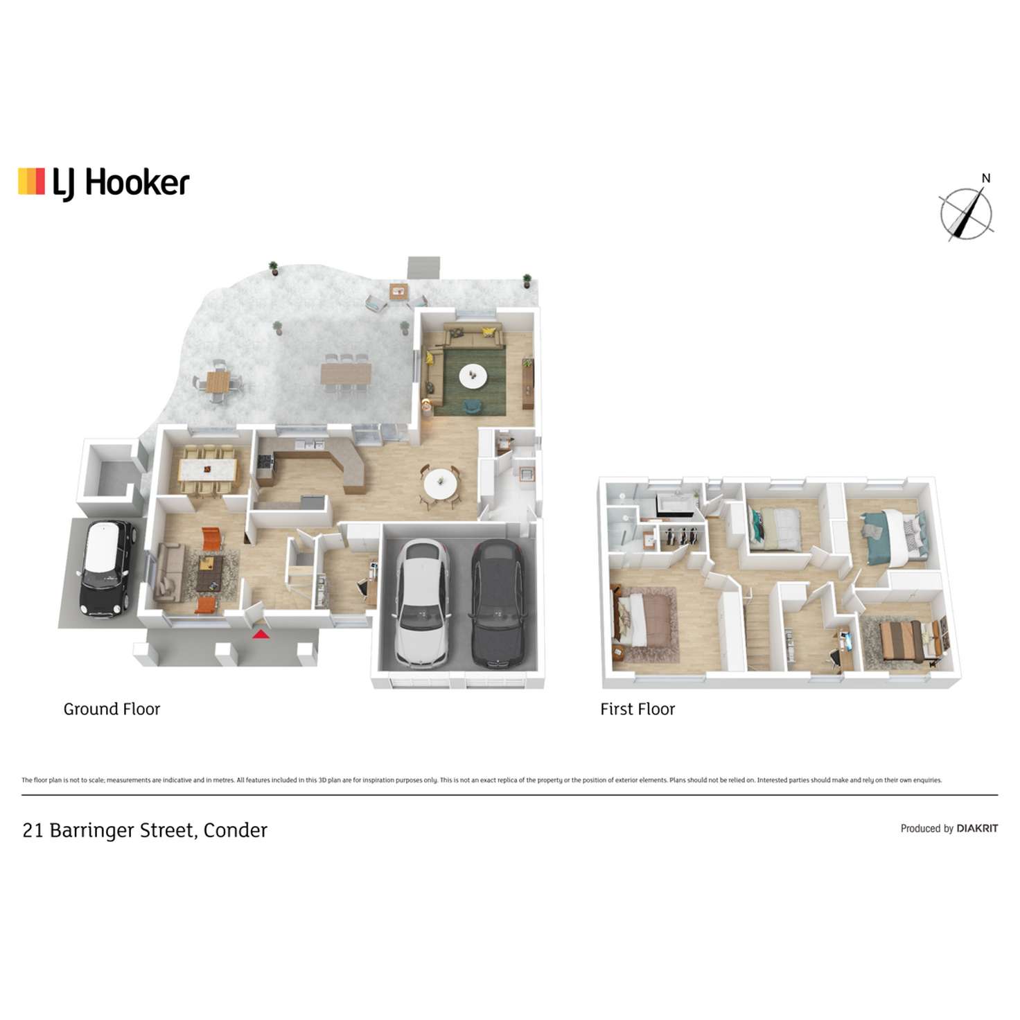 Floorplan of Homely house listing, 21 Barringer Street, Conder ACT 2906