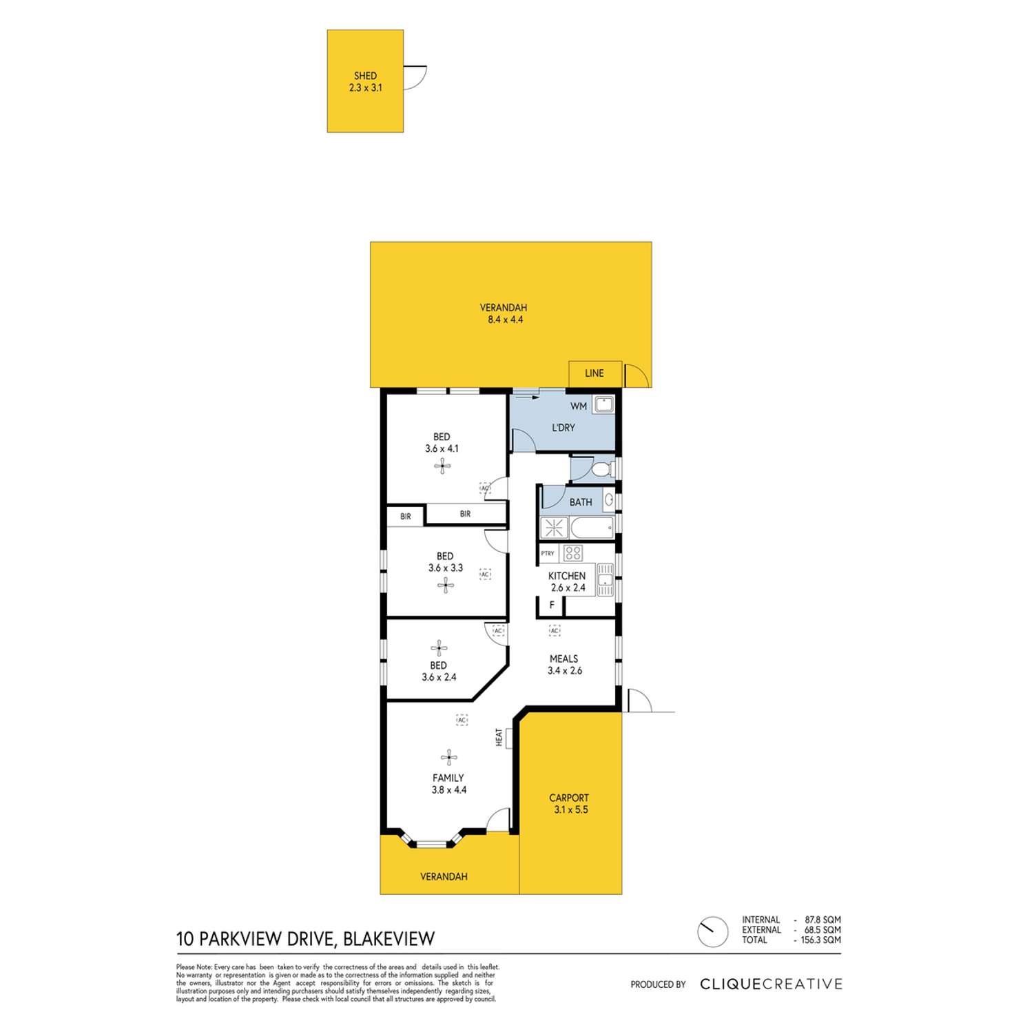 Floorplan of Homely house listing, 10 Parkview Drive, Blakeview SA 5114