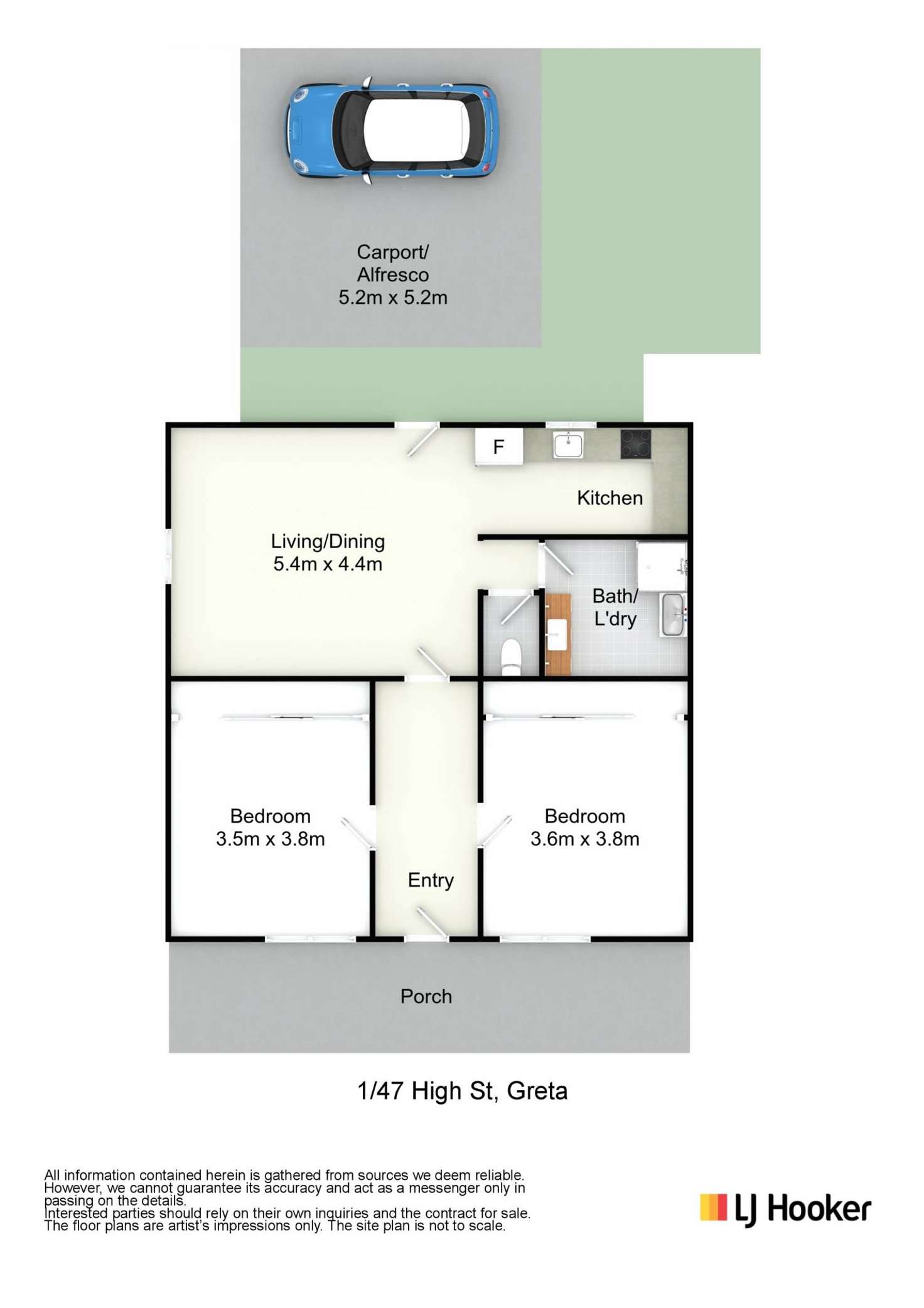 Floorplan of Homely house listing, 1/47 High Street, Greta NSW 2334