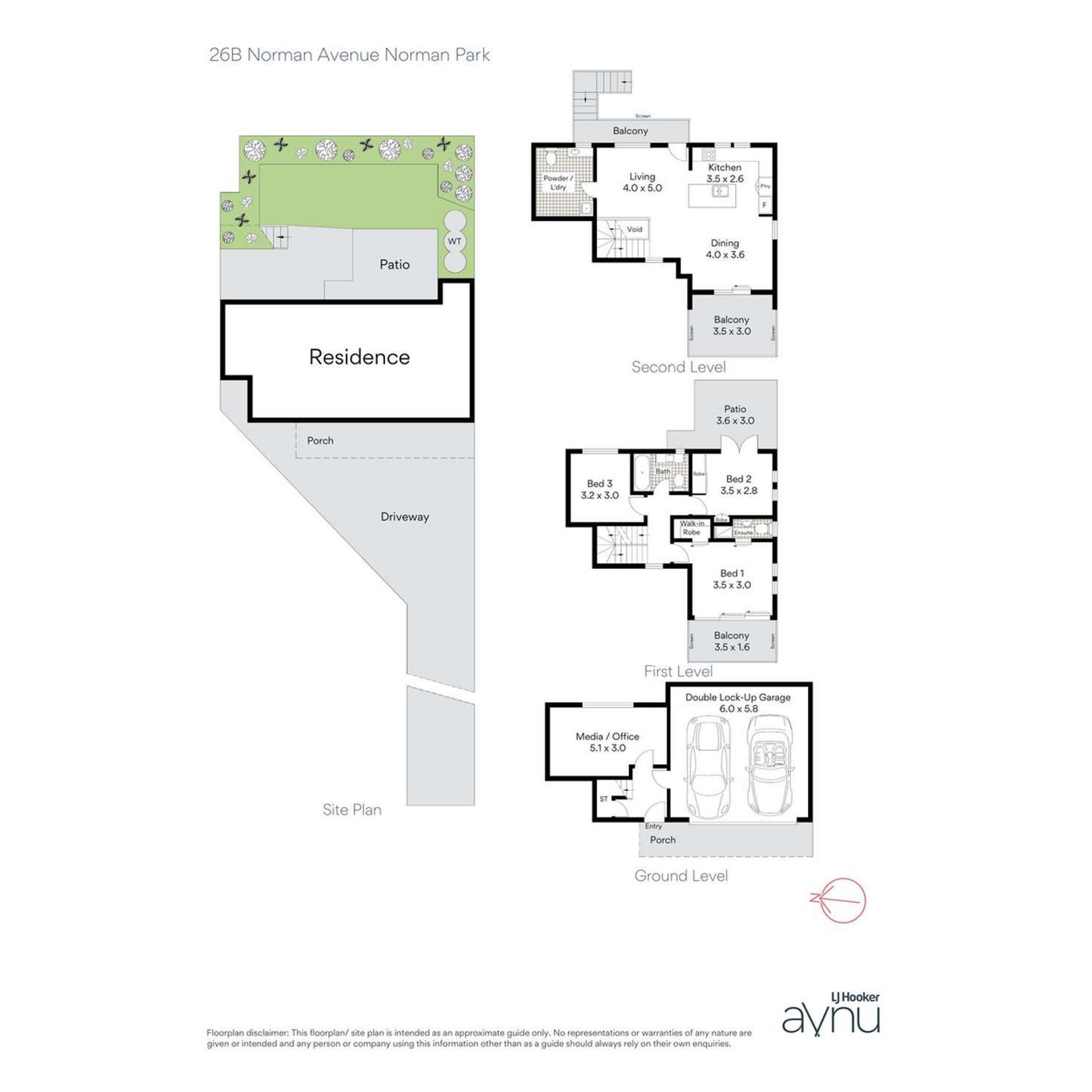 Floorplan of Homely townhouse listing, 26B Norman Avenue, Norman Park QLD 4170