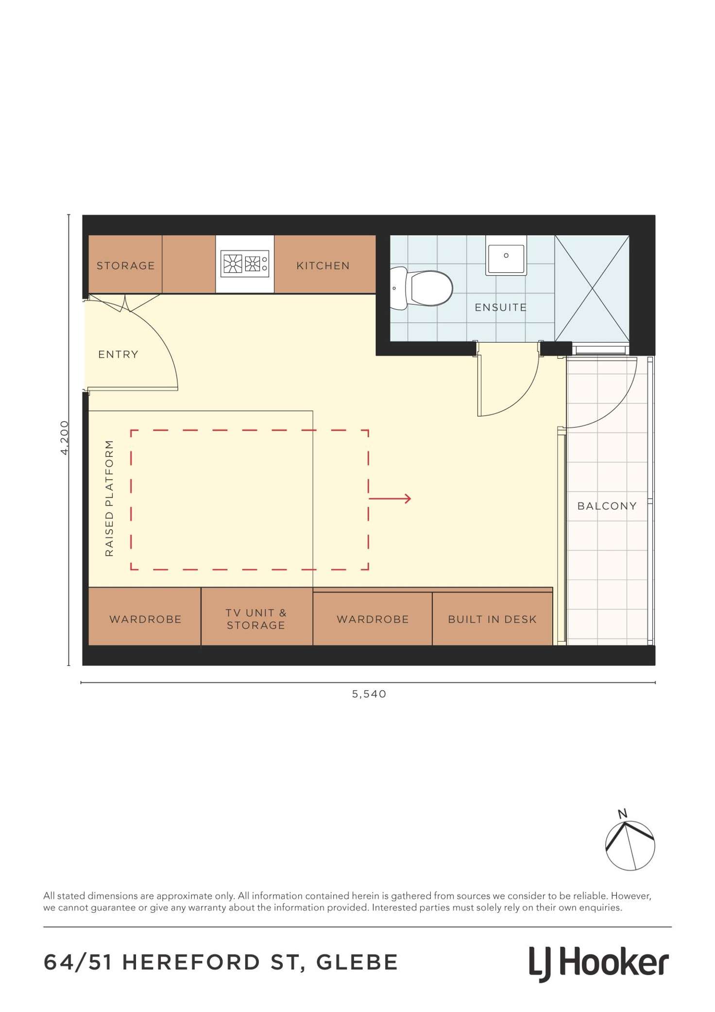 Floorplan of Homely apartment listing, 64/51 Hereford Street, Glebe NSW 2037