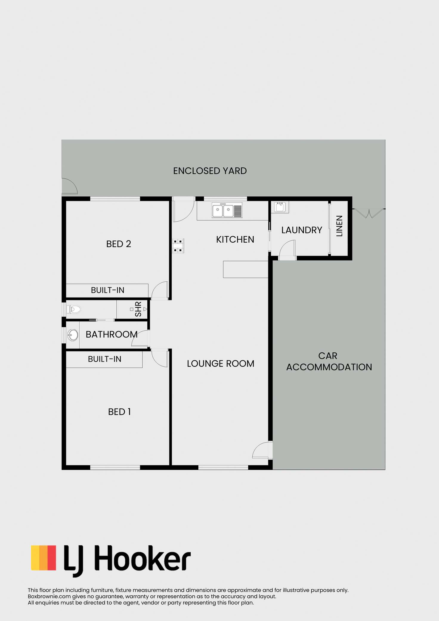 Floorplan of Homely unit listing, 8/59 Brock Street, Young NSW 2594