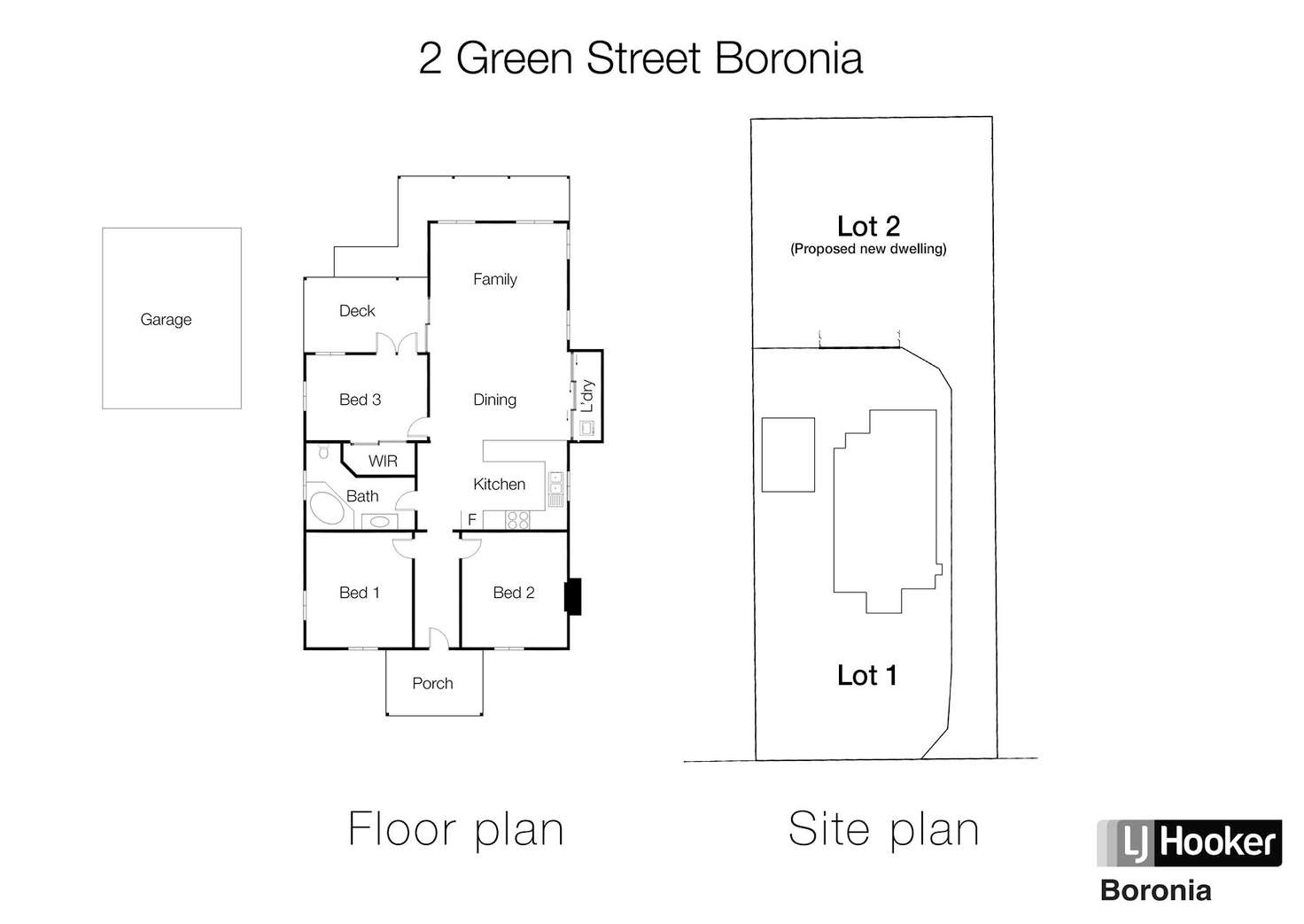 Floorplan of Homely house listing, 1/2 Green Street, Boronia VIC 3155