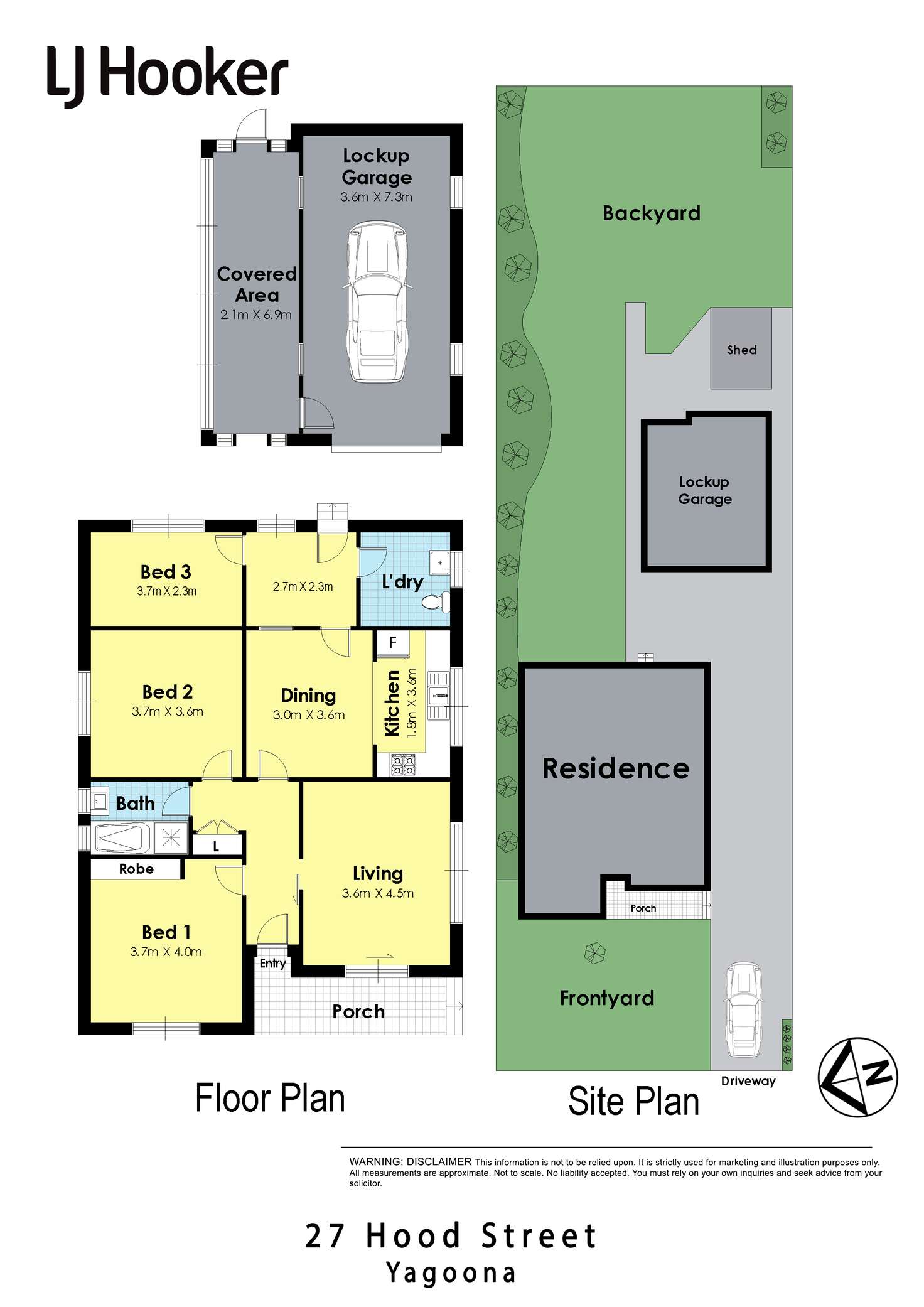 Floorplan of Homely house listing, 27 Hood Street, Yagoona NSW 2199