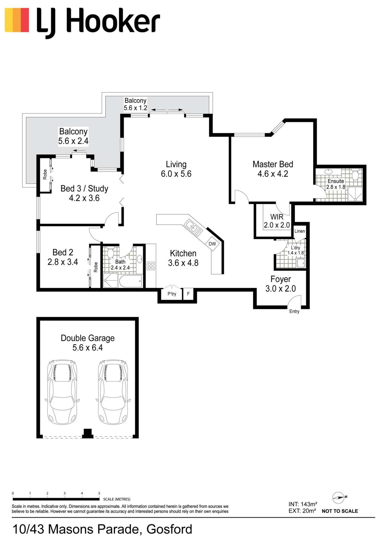 Floorplan of Homely apartment listing, 10/43 Masons Parade, Gosford NSW 2250