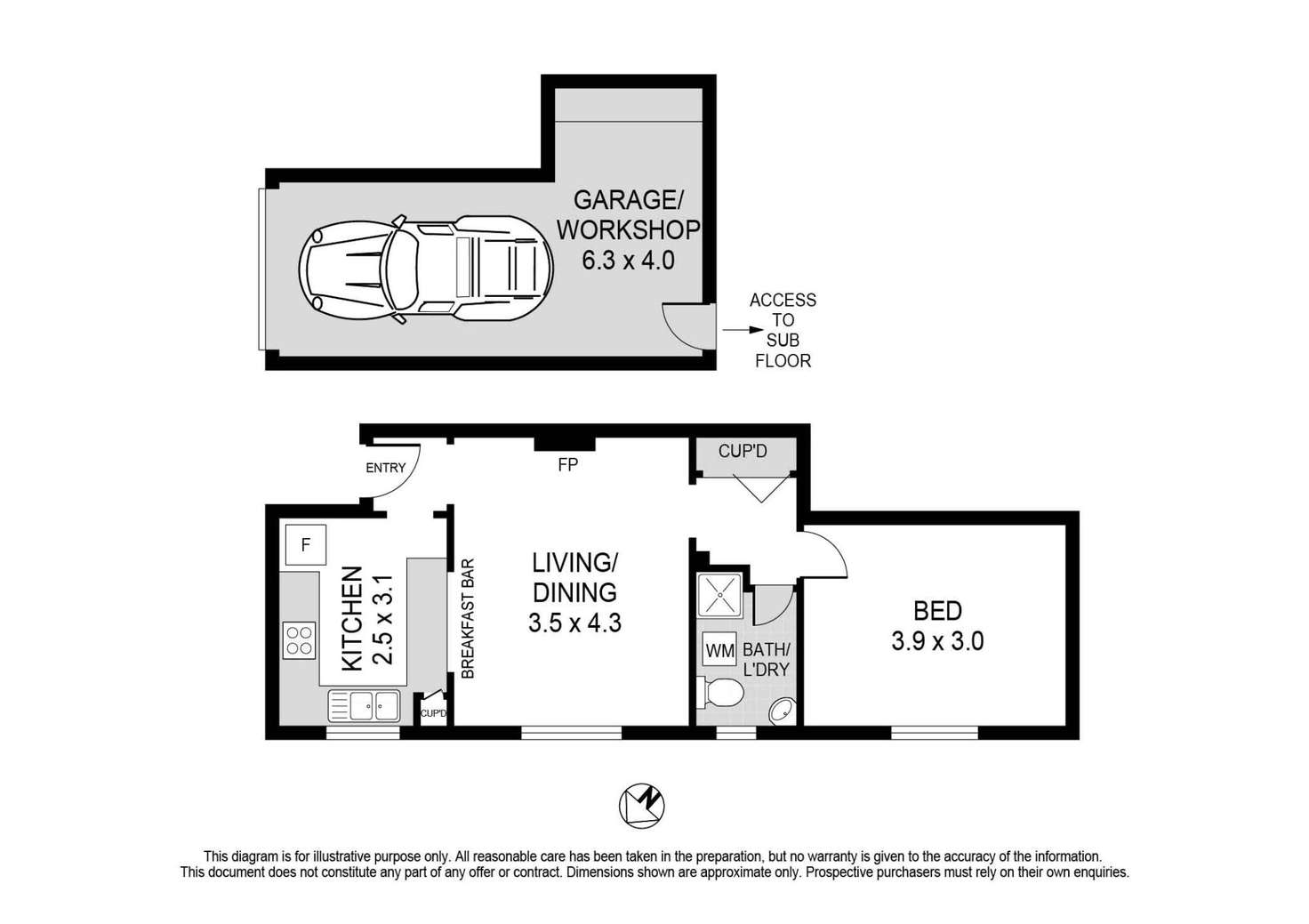 Floorplan of Homely apartment listing, 10/120 Francis St, Bondi Beach NSW 2026