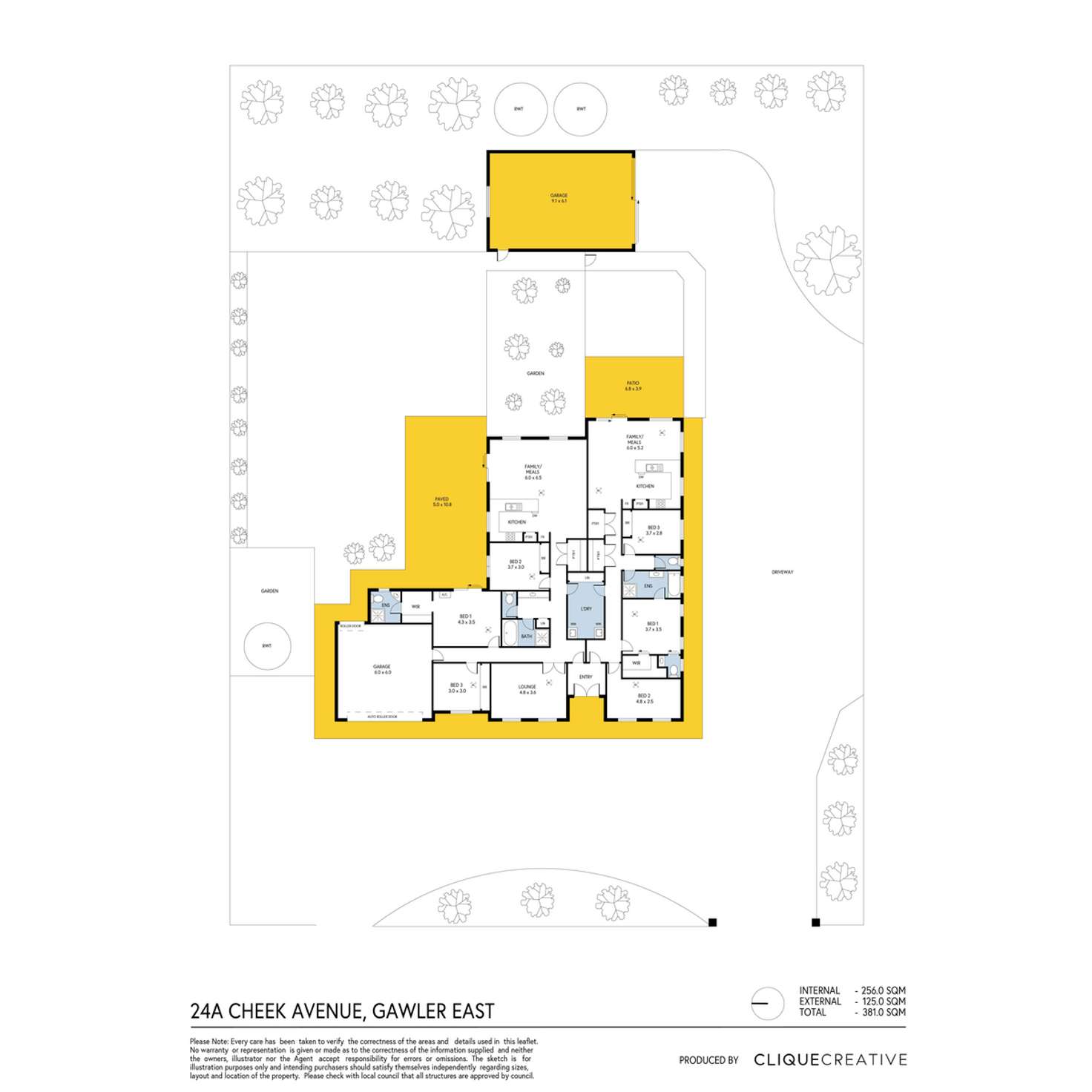 Floorplan of Homely house listing, 24A Cheek Avenue, Gawler East SA 5118
