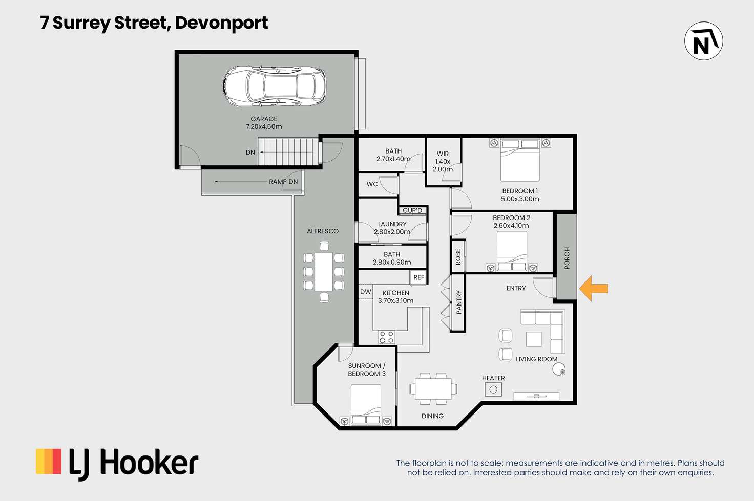 Floorplan of Homely house listing, 7 Surrey Street, Devonport TAS 7310