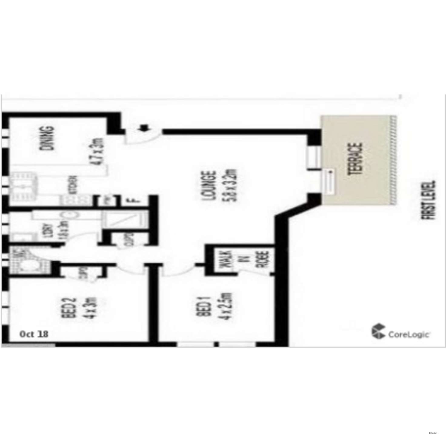 Floorplan of Homely unit listing, 6/66 Sarawak Avenue, Palm Beach QLD 4221