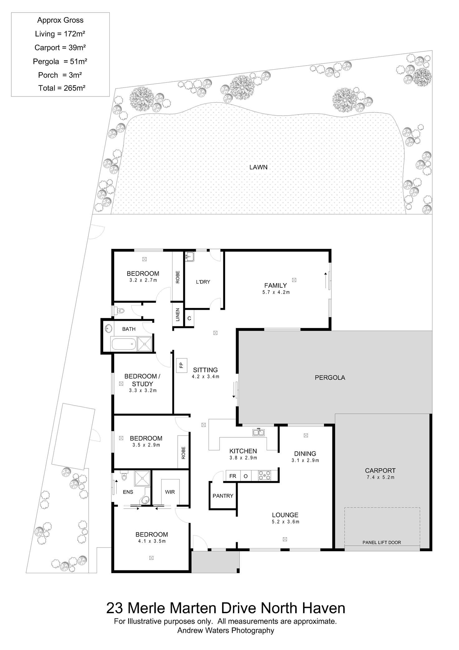 Floorplan of Homely house listing, 23 Merle Marten Drive, North Haven SA 5018