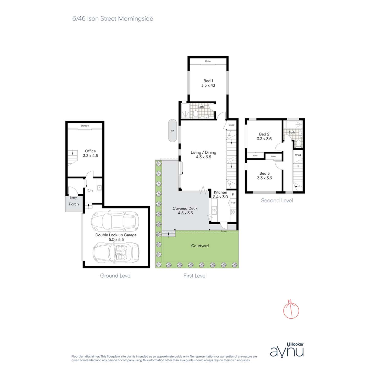 Floorplan of Homely townhouse listing, 6/46 Ison Street, Morningside QLD 4170