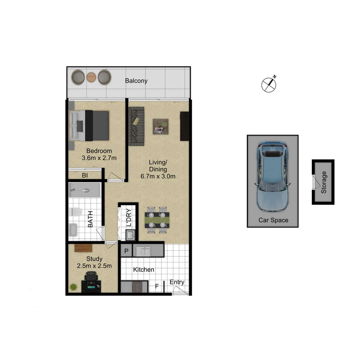Floorplan of Homely apartment listing, 96/5 Hely Street, Griffith ACT 2603