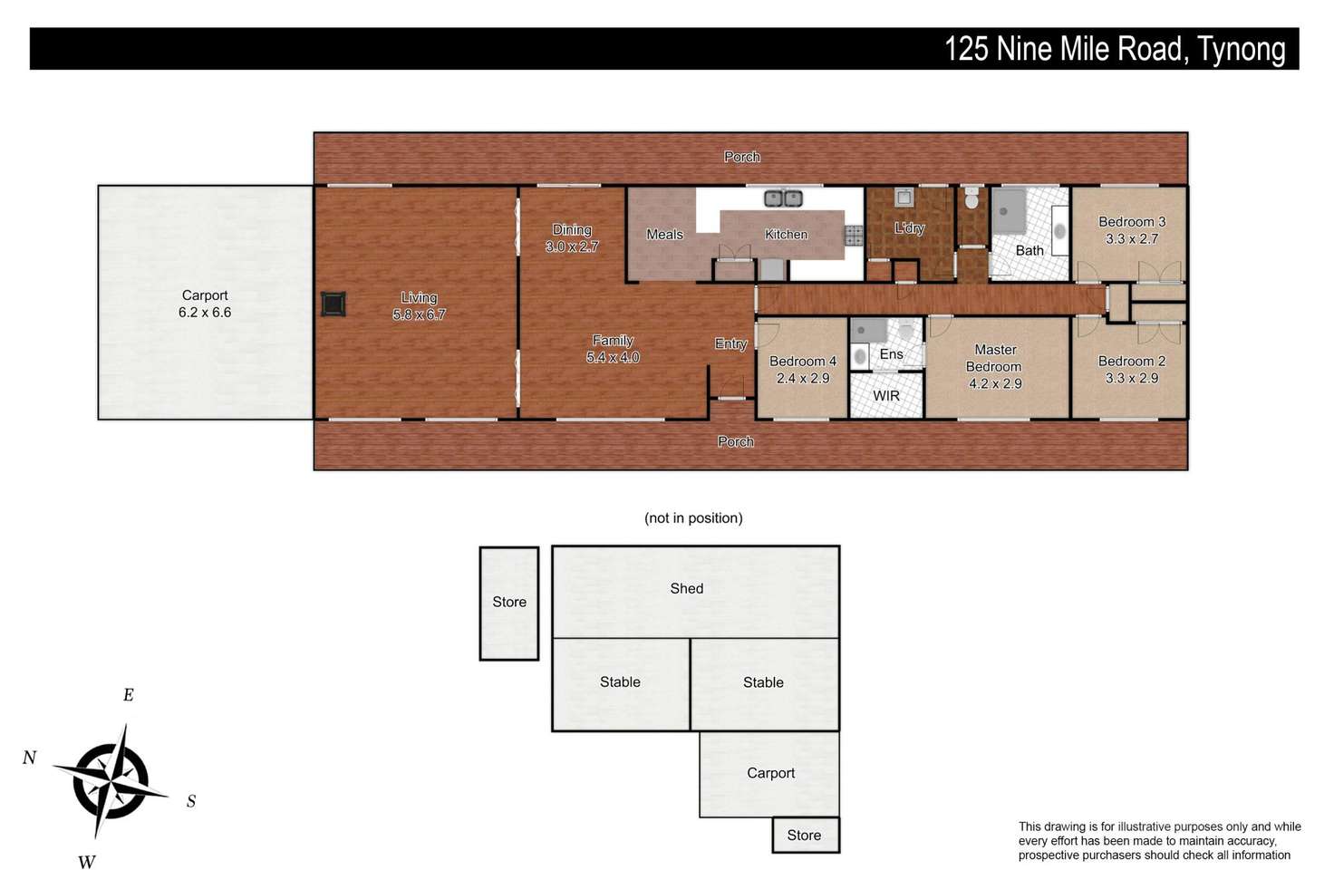 Floorplan of Homely house listing, 125 Nine Mile Road, Tynong VIC 3813