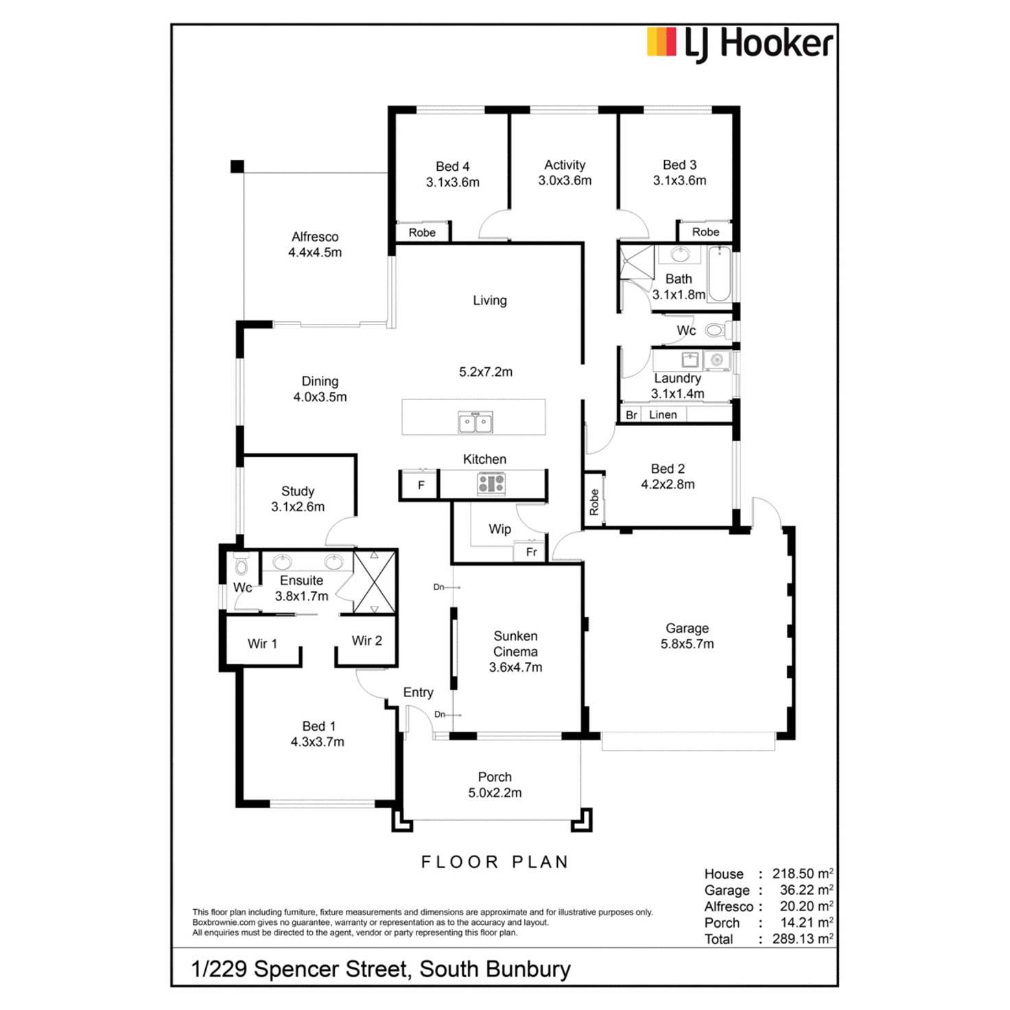 Floorplan of Homely house listing, 229 Spencer Street, South Bunbury WA 6230