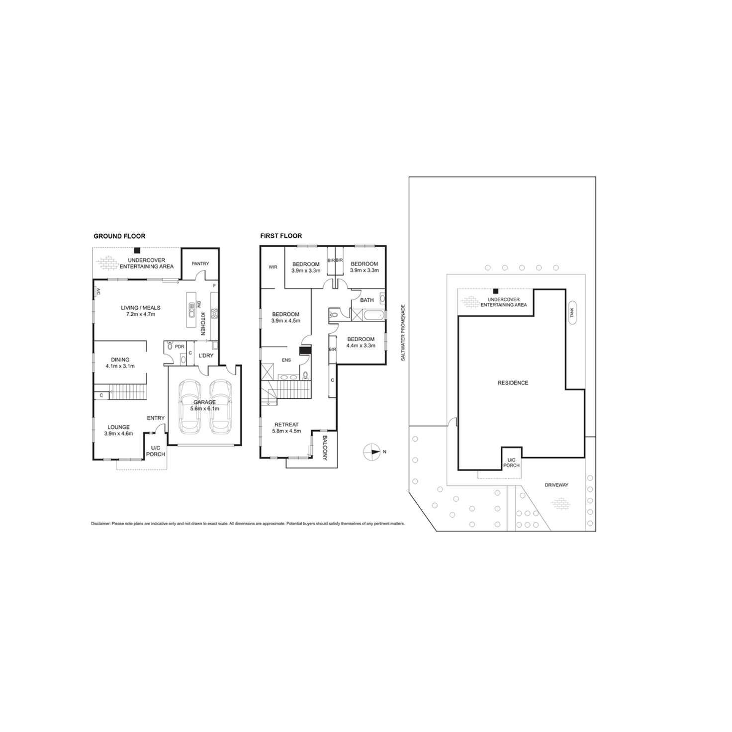 Floorplan of Homely house listing, 1 Bay Way, Point Cook VIC 3030