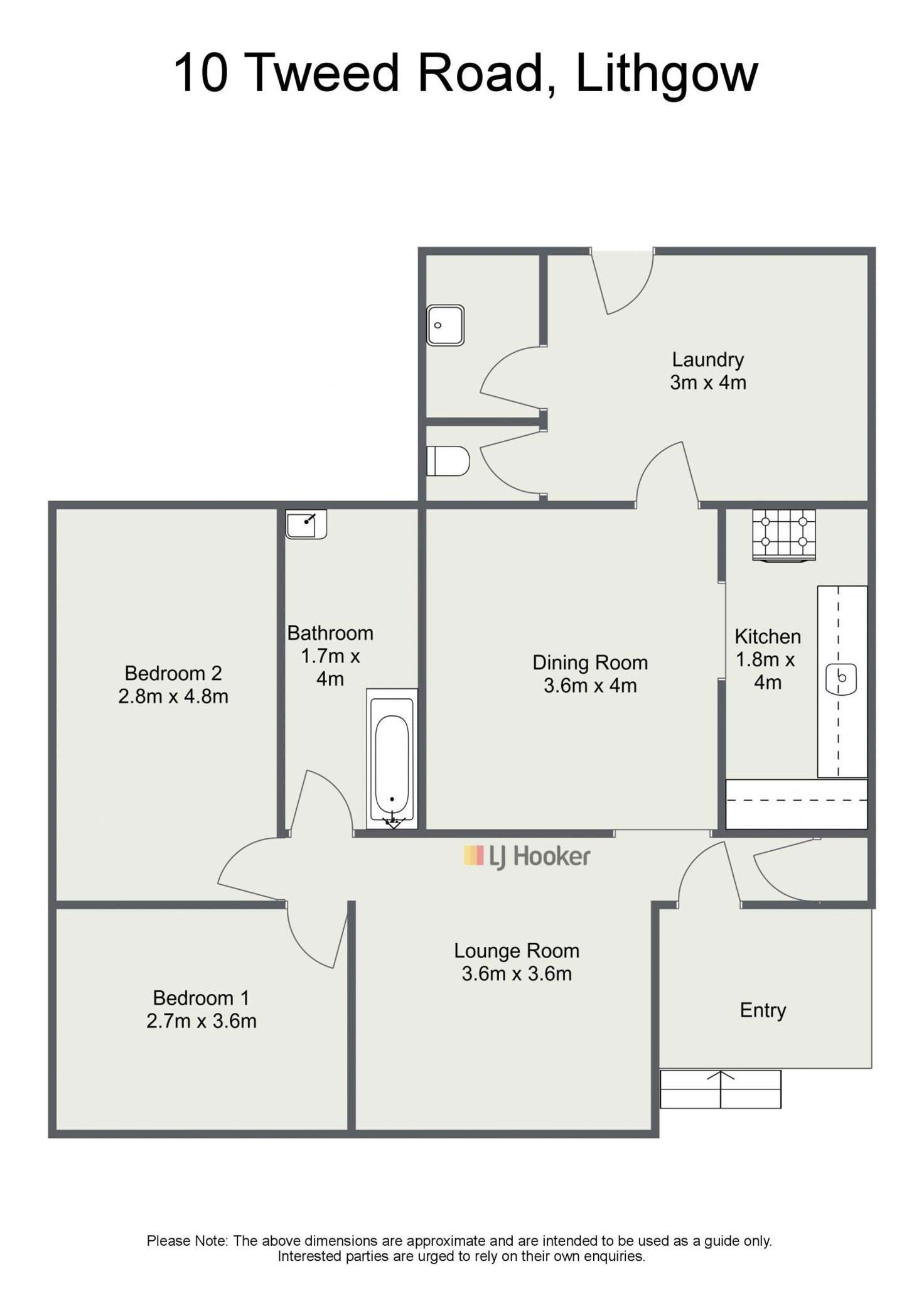 Floorplan of Homely house listing, 10 Tweed Road, Lithgow NSW 2790