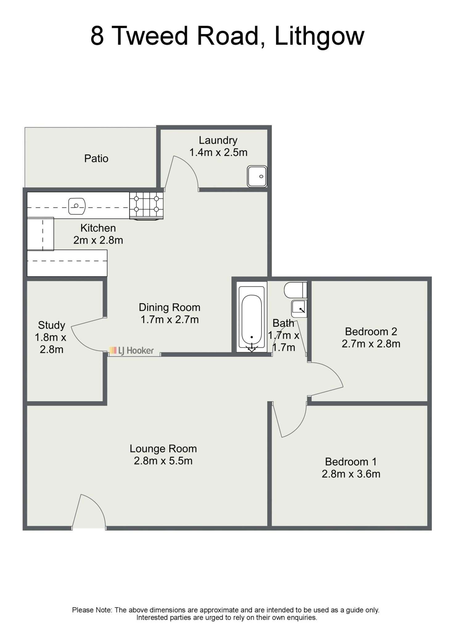 Floorplan of Homely house listing, 8 Tweed Road, Lithgow NSW 2790