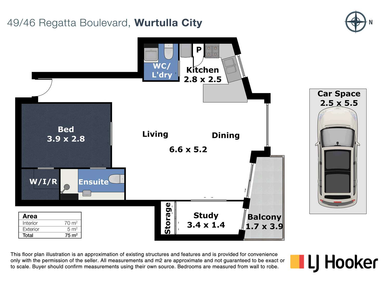 Floorplan of Homely unit listing, 49/46 Regatta Boulevard, Birtinya QLD 4575