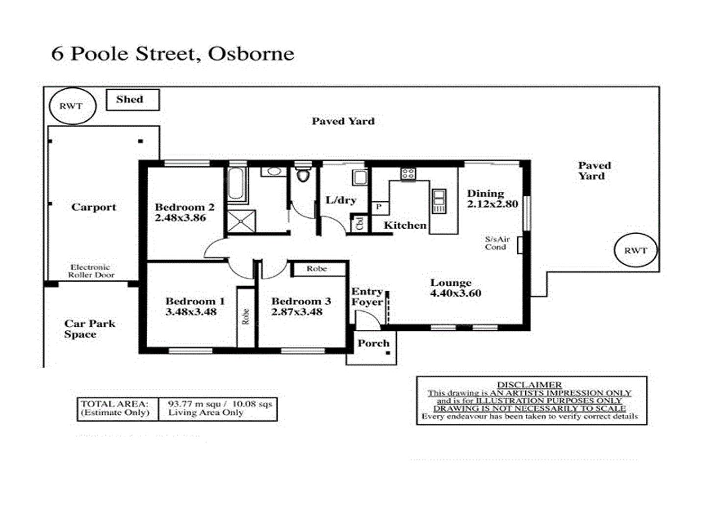 Floorplan of Homely house listing, 6 Poole Street, Osborne SA 5017