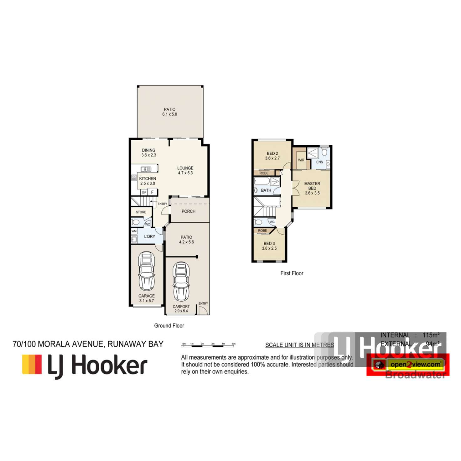 Floorplan of Homely townhouse listing, 70/100 Morala Avenue, Runaway Bay QLD 4216