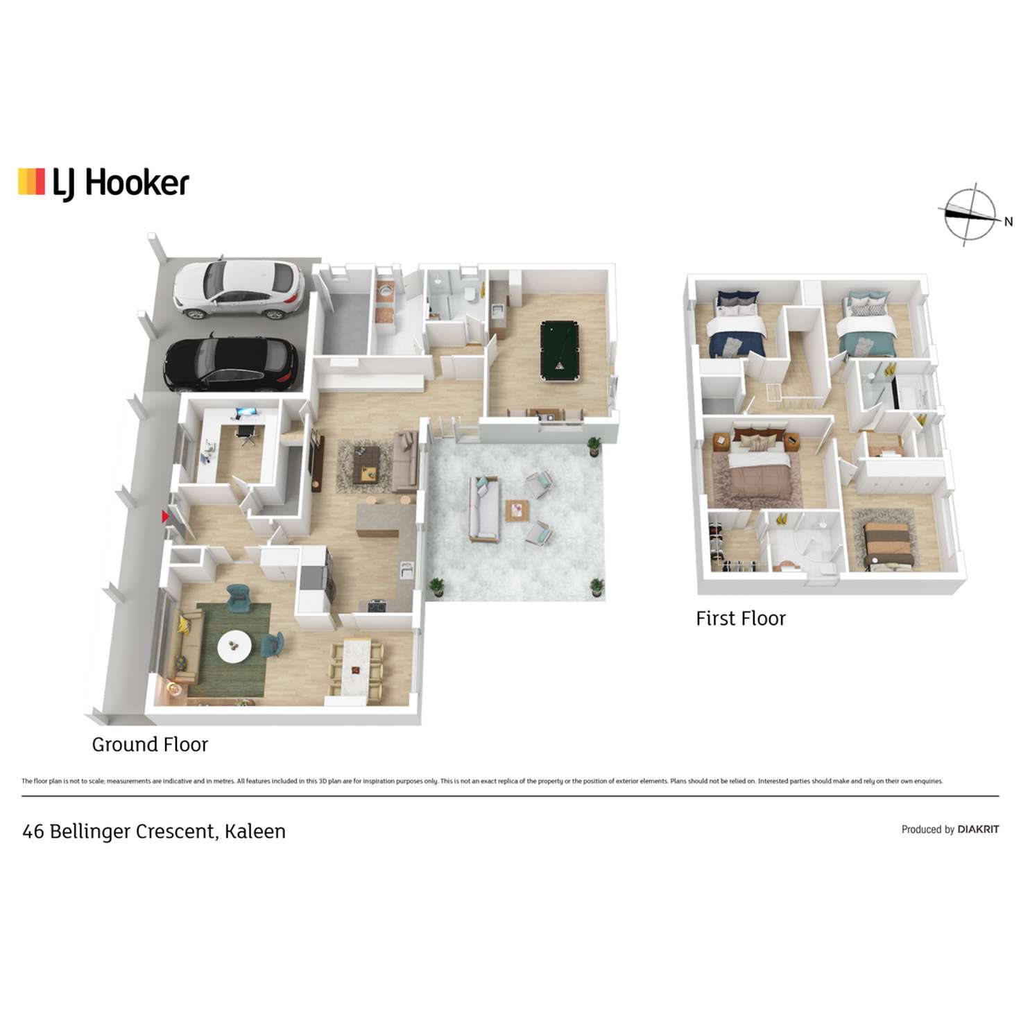 Floorplan of Homely house listing, 46 Bellinger Crescent, Kaleen ACT 2617