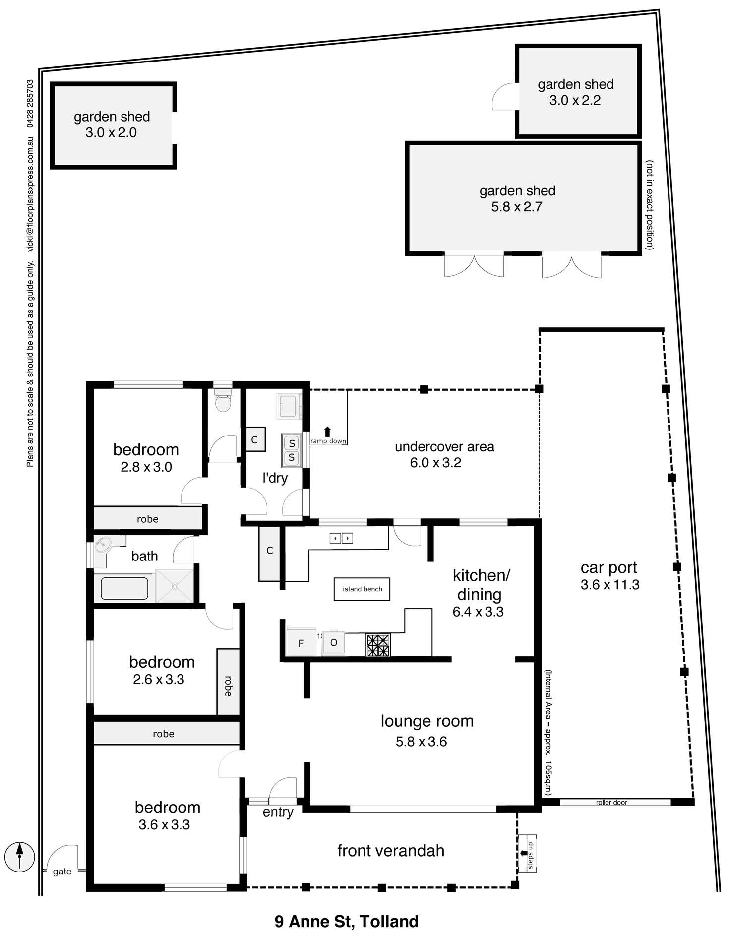 Floorplan of Homely house listing, 9 Anne Street, Tolland NSW 2650