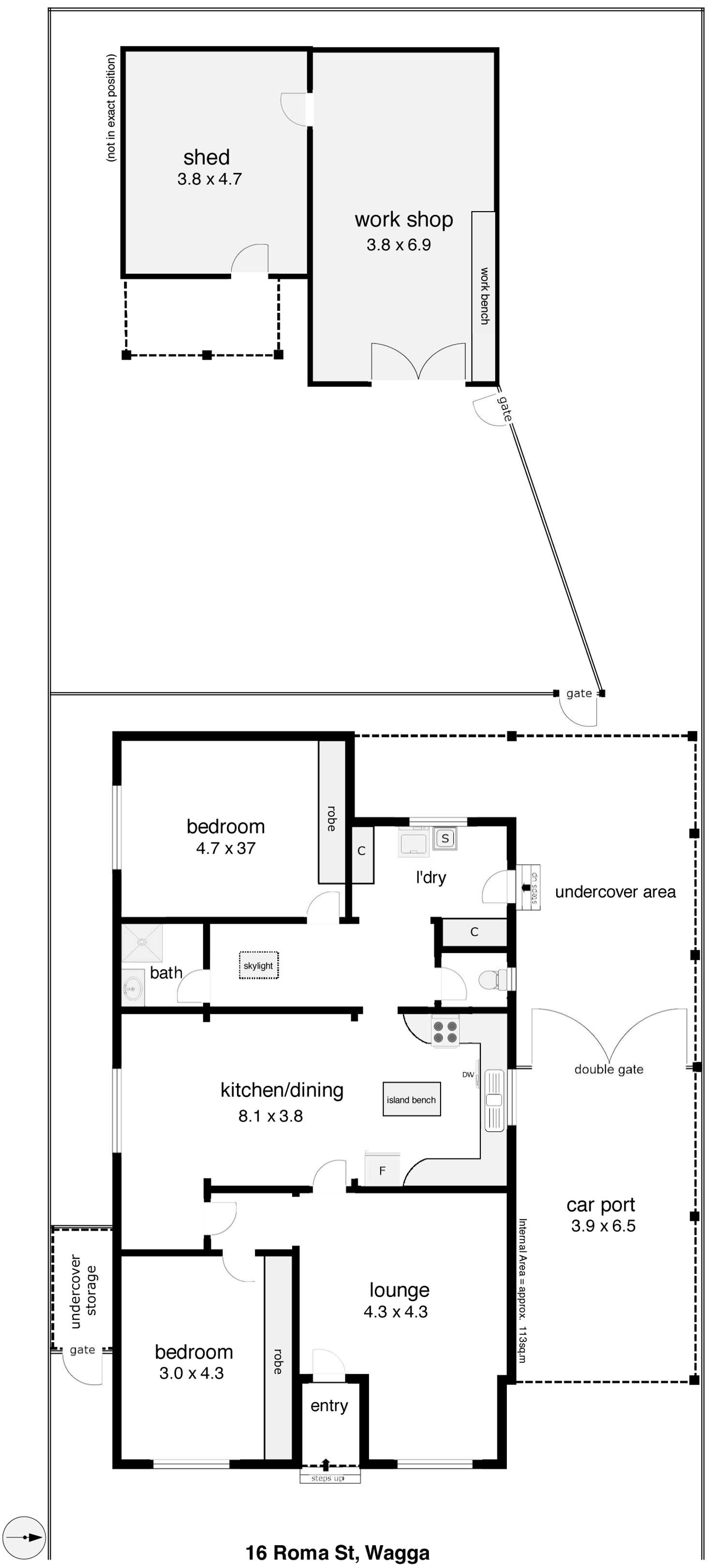 Floorplan of Homely house listing, 16 Roma Street, Wagga Wagga NSW 2650