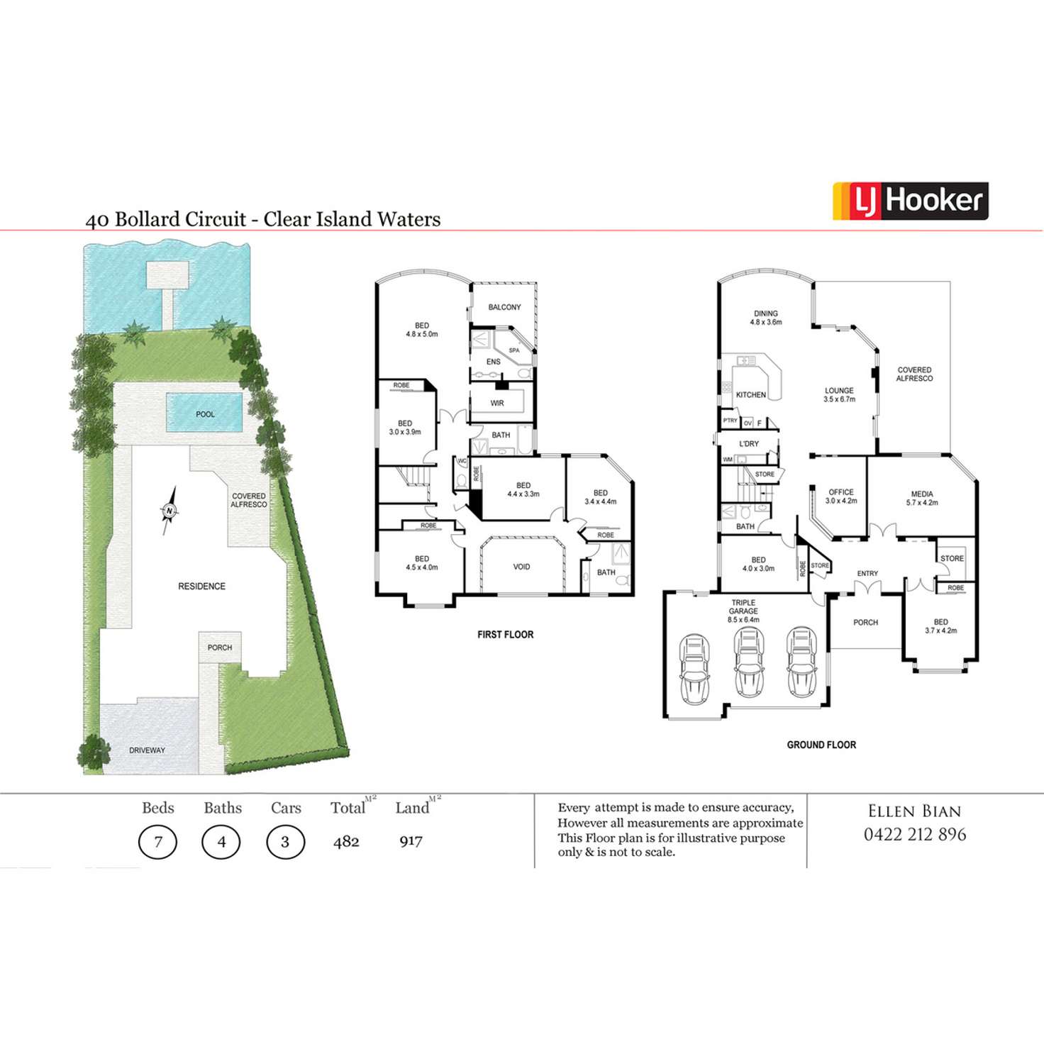 Floorplan of Homely house listing, 40 Bollard Circuit, Clear Island Waters QLD 4226