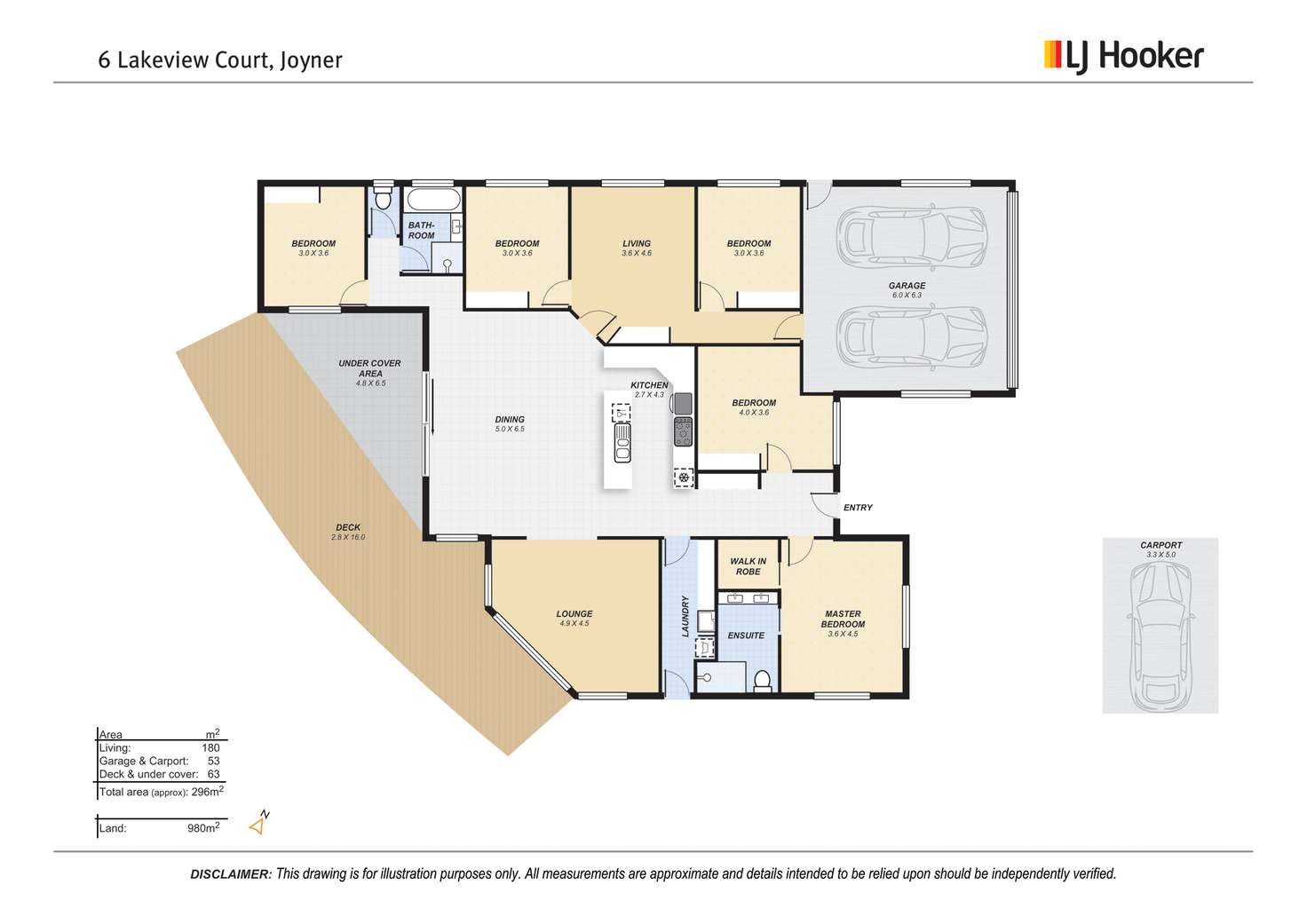 Floorplan of Homely house listing, 6 Lakeview Court, Joyner QLD 4500