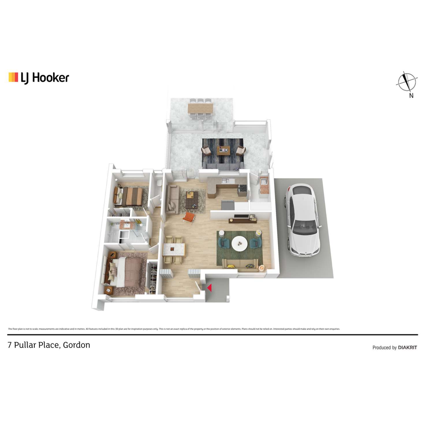 Floorplan of Homely house listing, 7 Pullar Place, Gordon ACT 2906