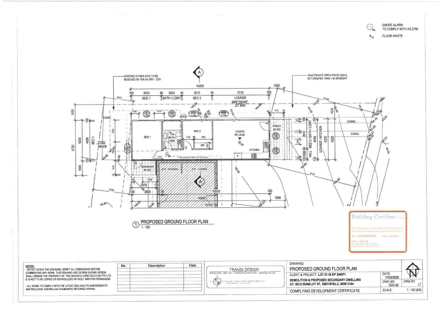 Floorplan of Homely house listing, 6 Dunkley Street, Smithfield NSW 2164