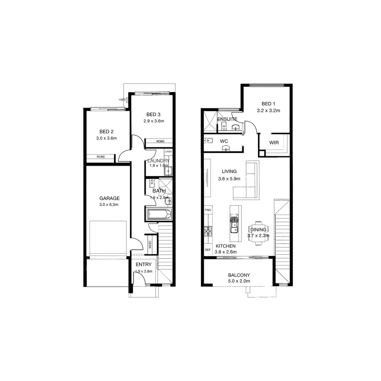 Floorplan of Homely townhouse listing, 6 Alexander Lane, Marden SA 5070