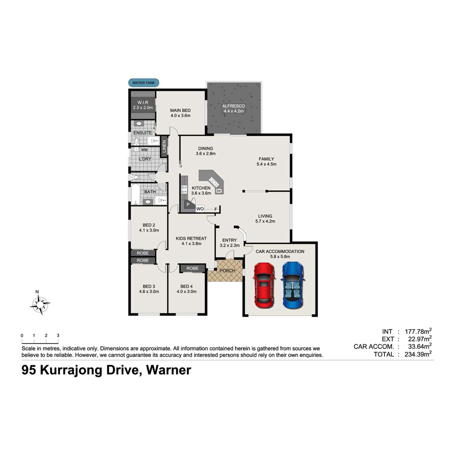 Floorplan of Homely house listing, 95 Kurrajong Drive, Warner QLD 4500