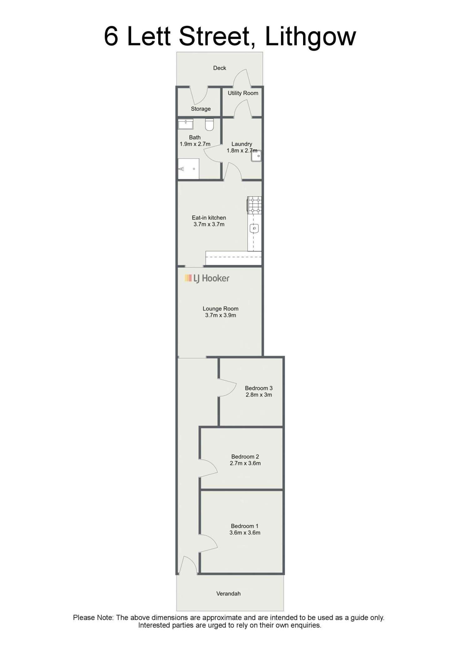Floorplan of Homely house listing, 6 Lett Street, Lithgow NSW 2790