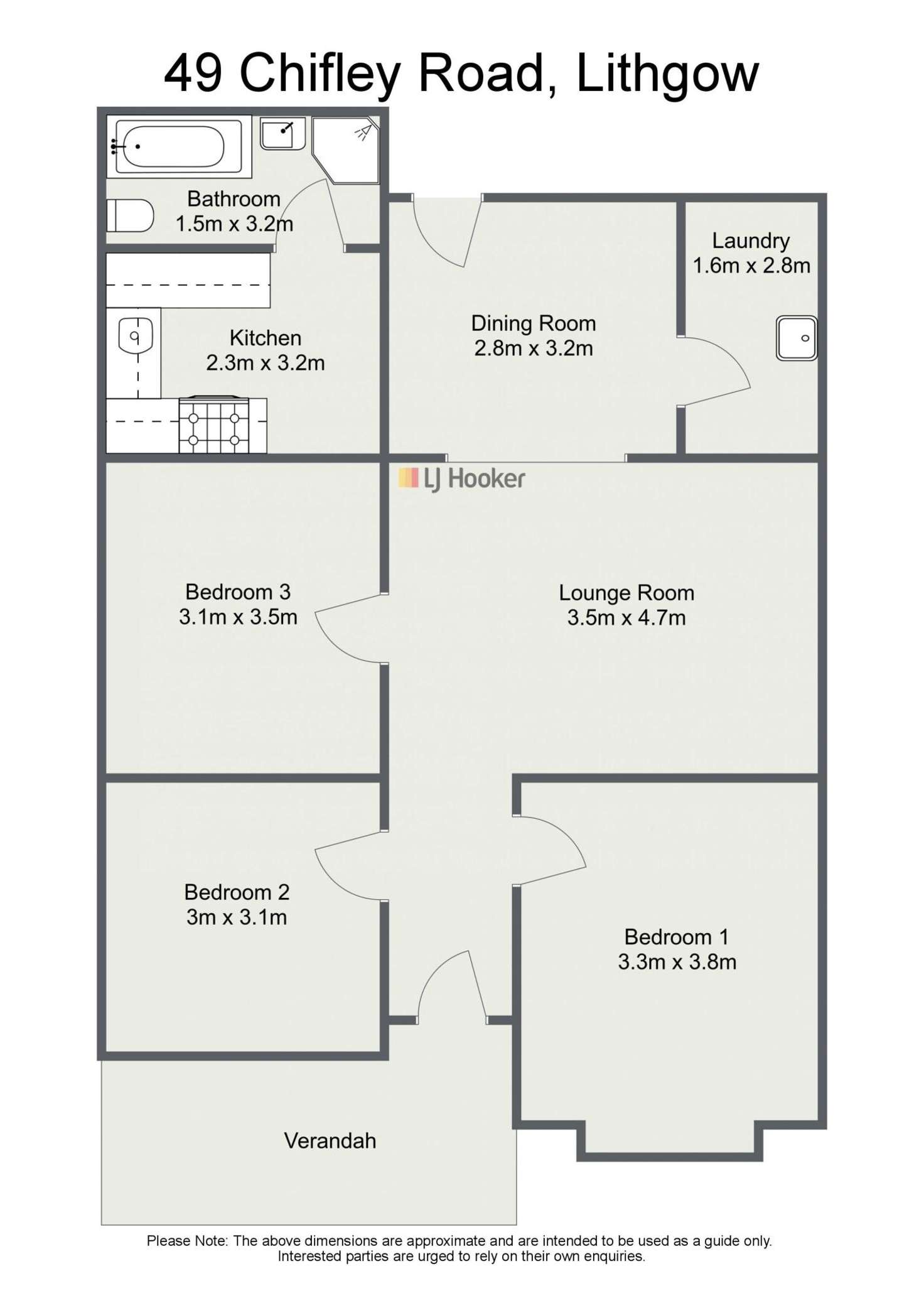 Floorplan of Homely house listing, 49 Chifley Road, Lithgow NSW 2790