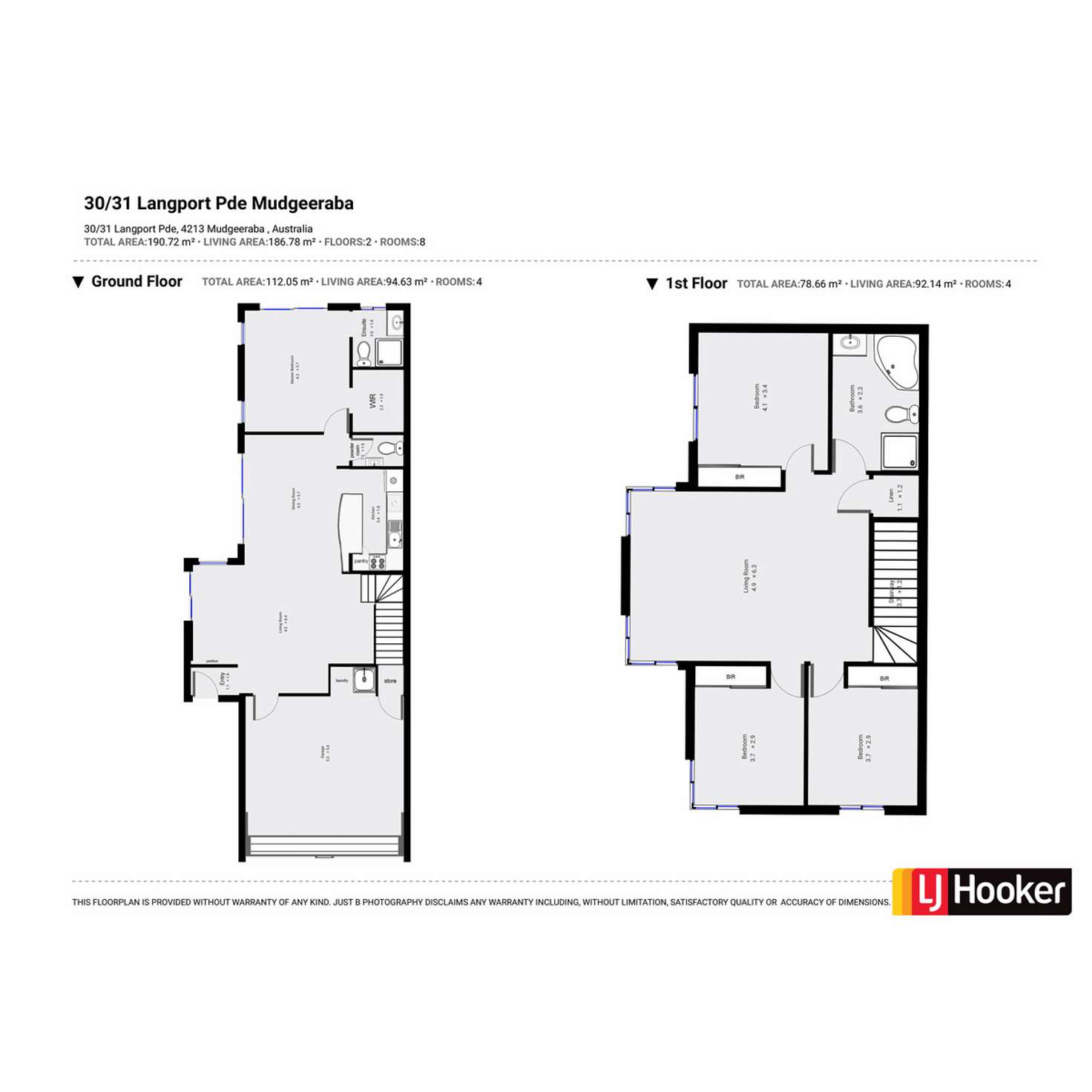 Floorplan of Homely townhouse listing, 30/31 Langport Parade, Mudgeeraba QLD 4213