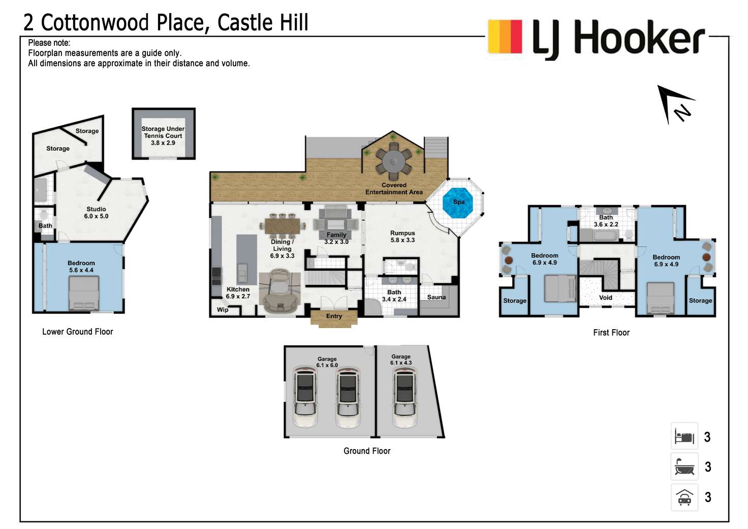 Floorplan of Homely house listing, 2 Cottonwood Place, Castle Hill NSW 2154