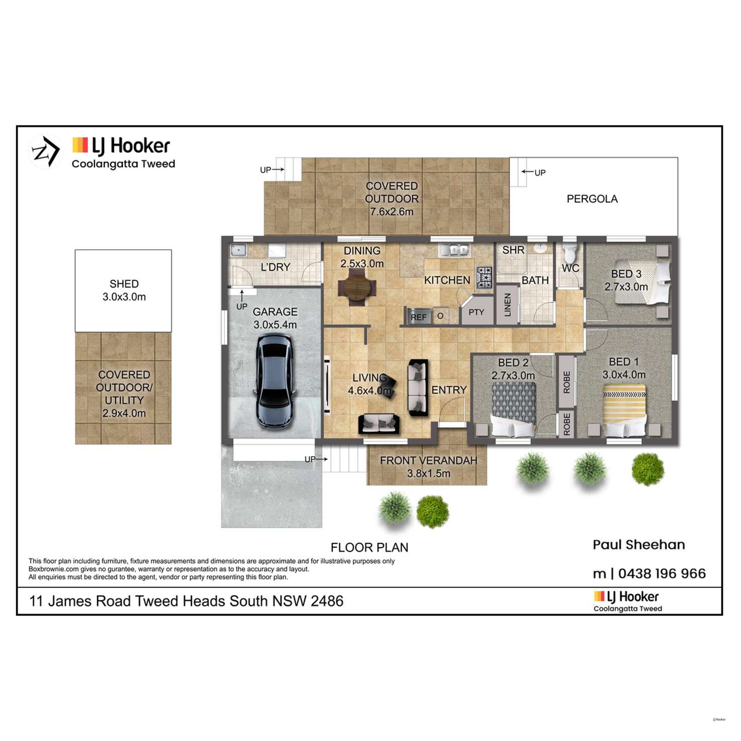 Floorplan of Homely house listing, 11 James Road, Tweed Heads South NSW 2486