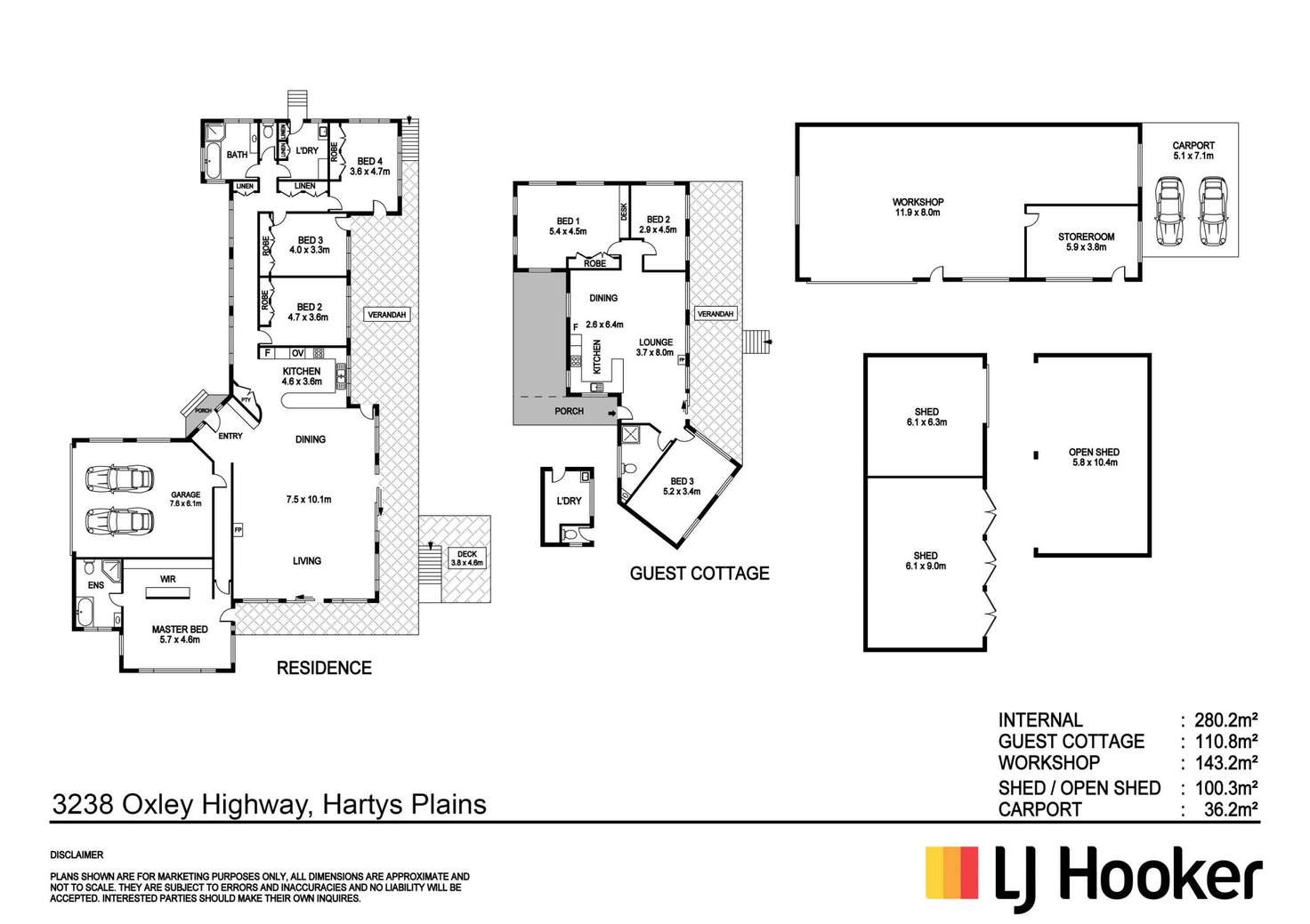 Floorplan of Homely acreageSemiRural listing, 3238 Oxley Highway, Hartys Plains NSW 2446