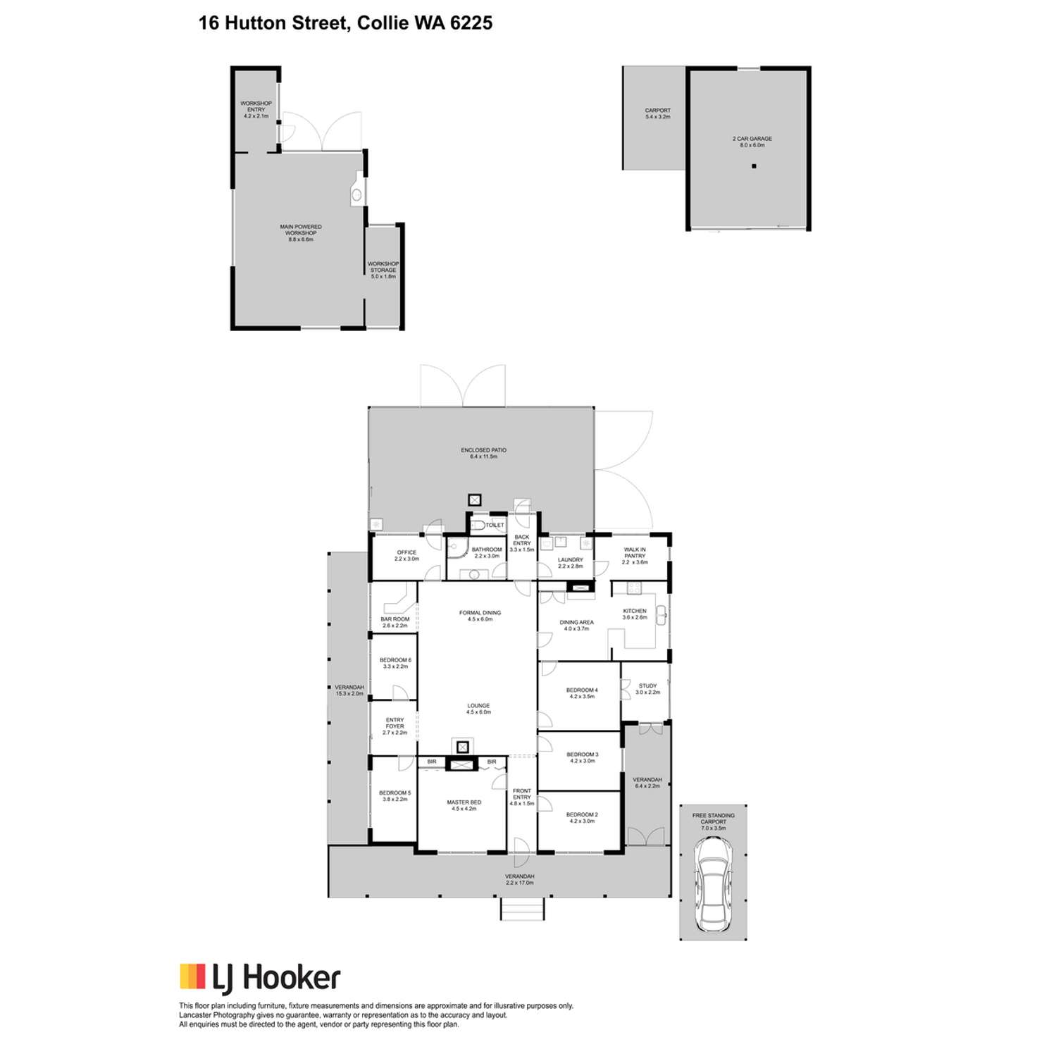 Floorplan of Homely house listing, 16 Hutton Street, Collie WA 6225